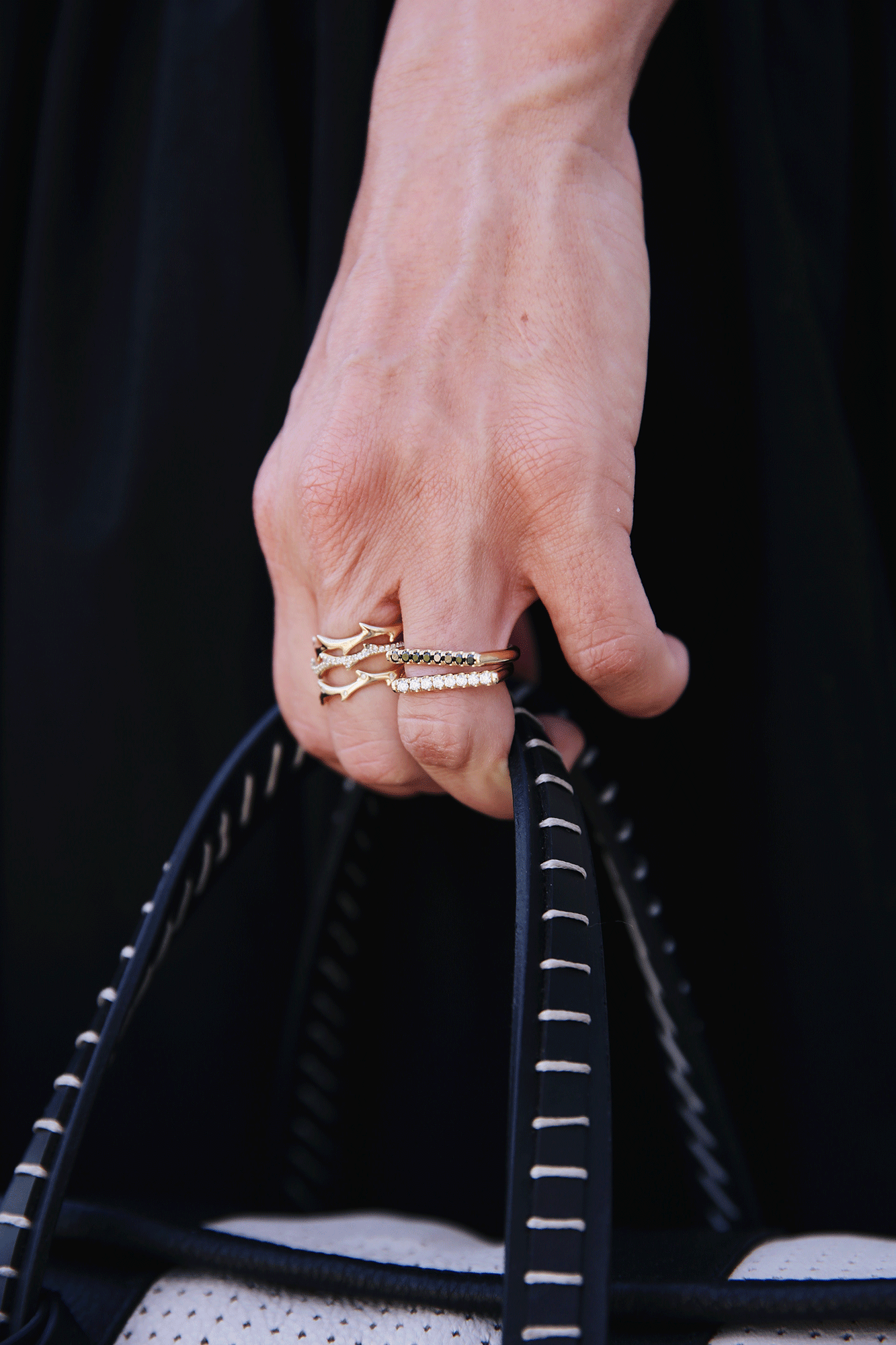 Crown of Thorn with Diamonds Ring