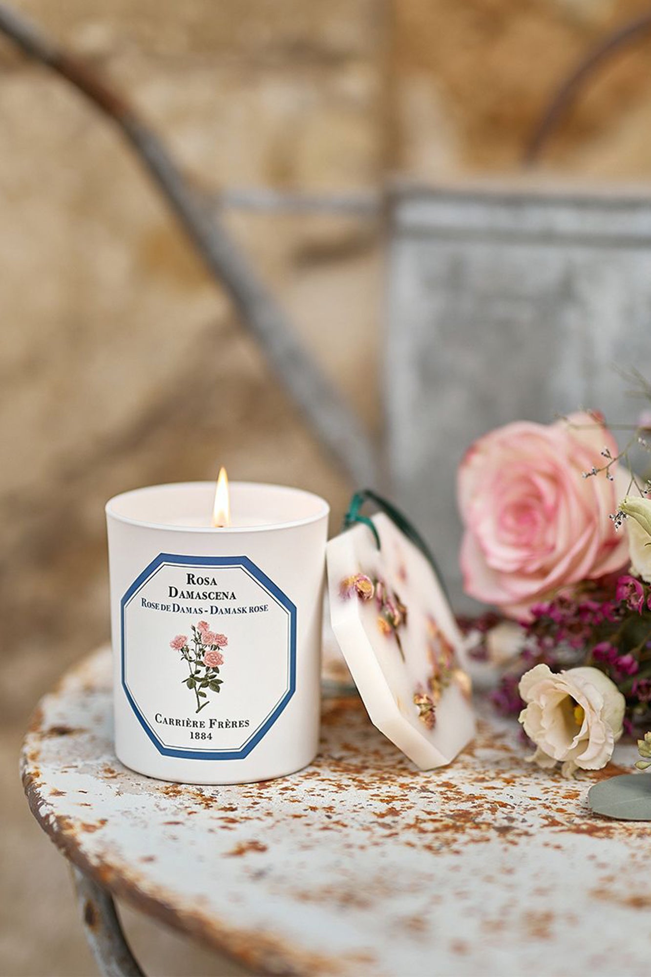 CF Candle DAMASK ROSE