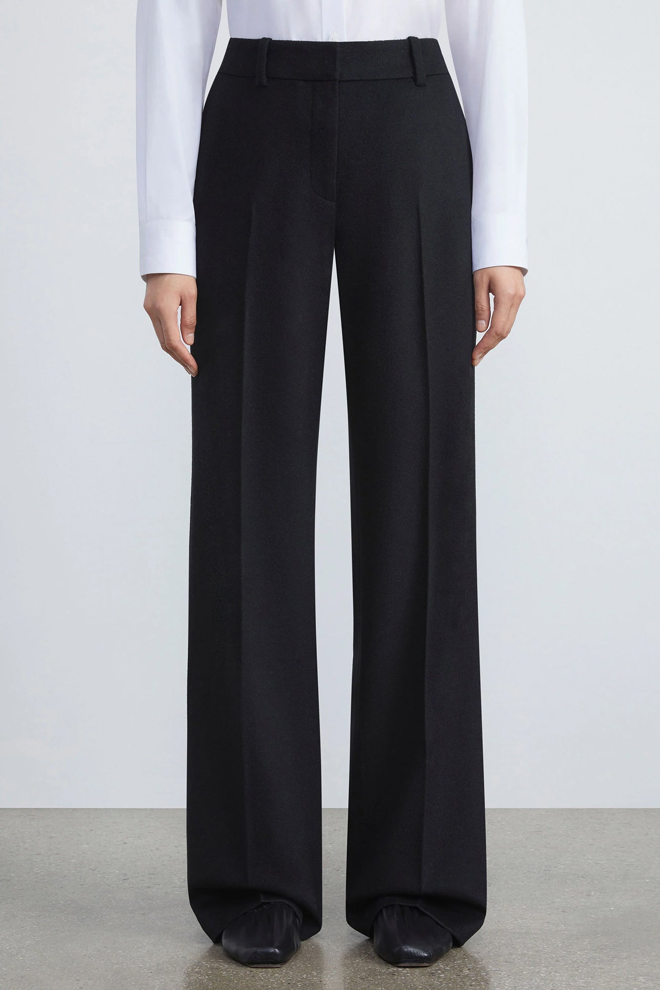 Camel Hair Sullivan Pant Black