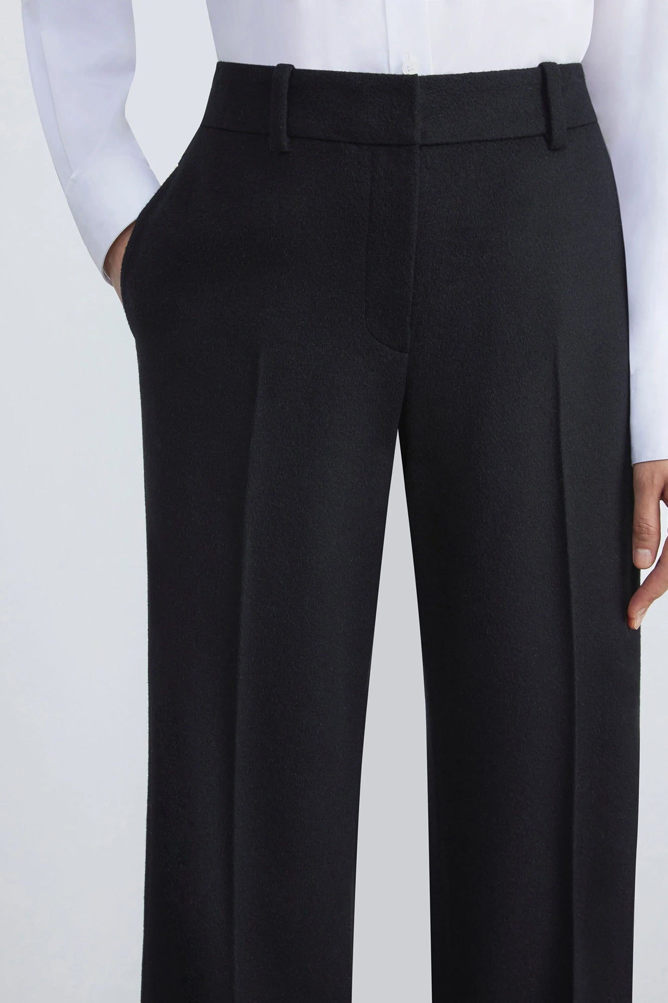 Camel Hair Sullivan Pant Black