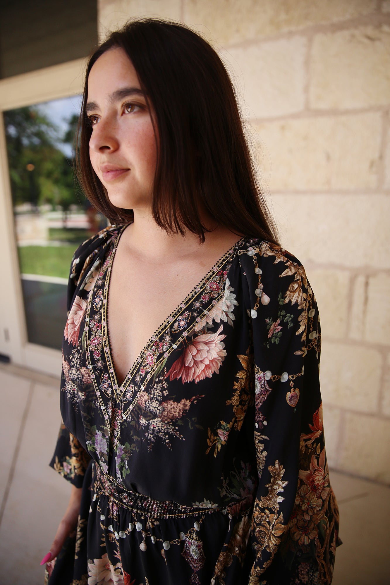 Raglan Shirred Waist Dress Dynasty Daze