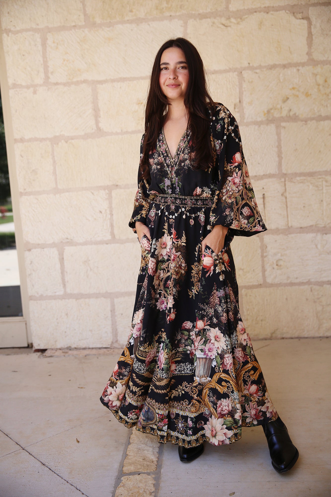 Raglan Shirred Waist Dress Dynasty Daze