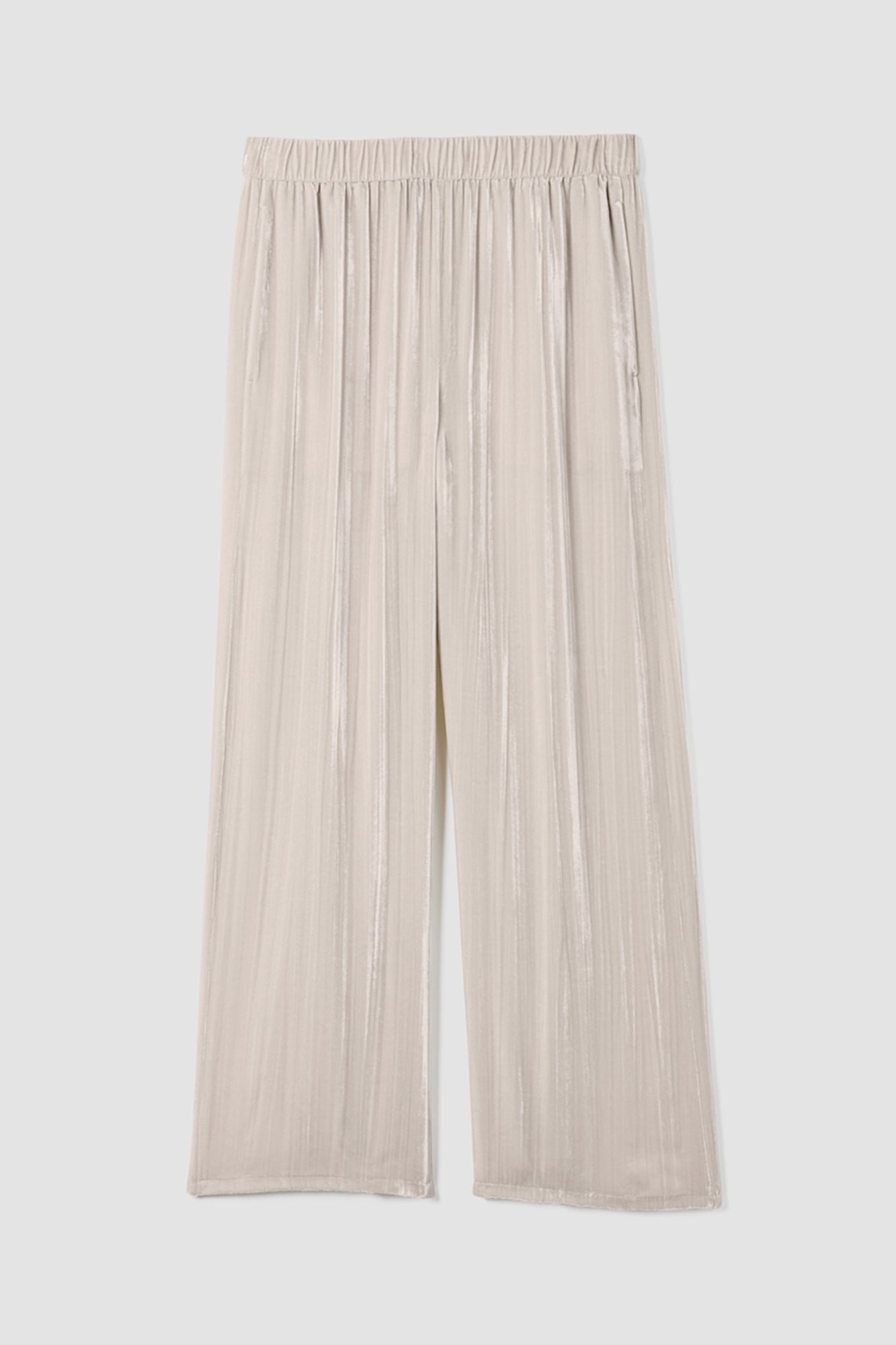 Crushed Velvet Wide-Leg Pant