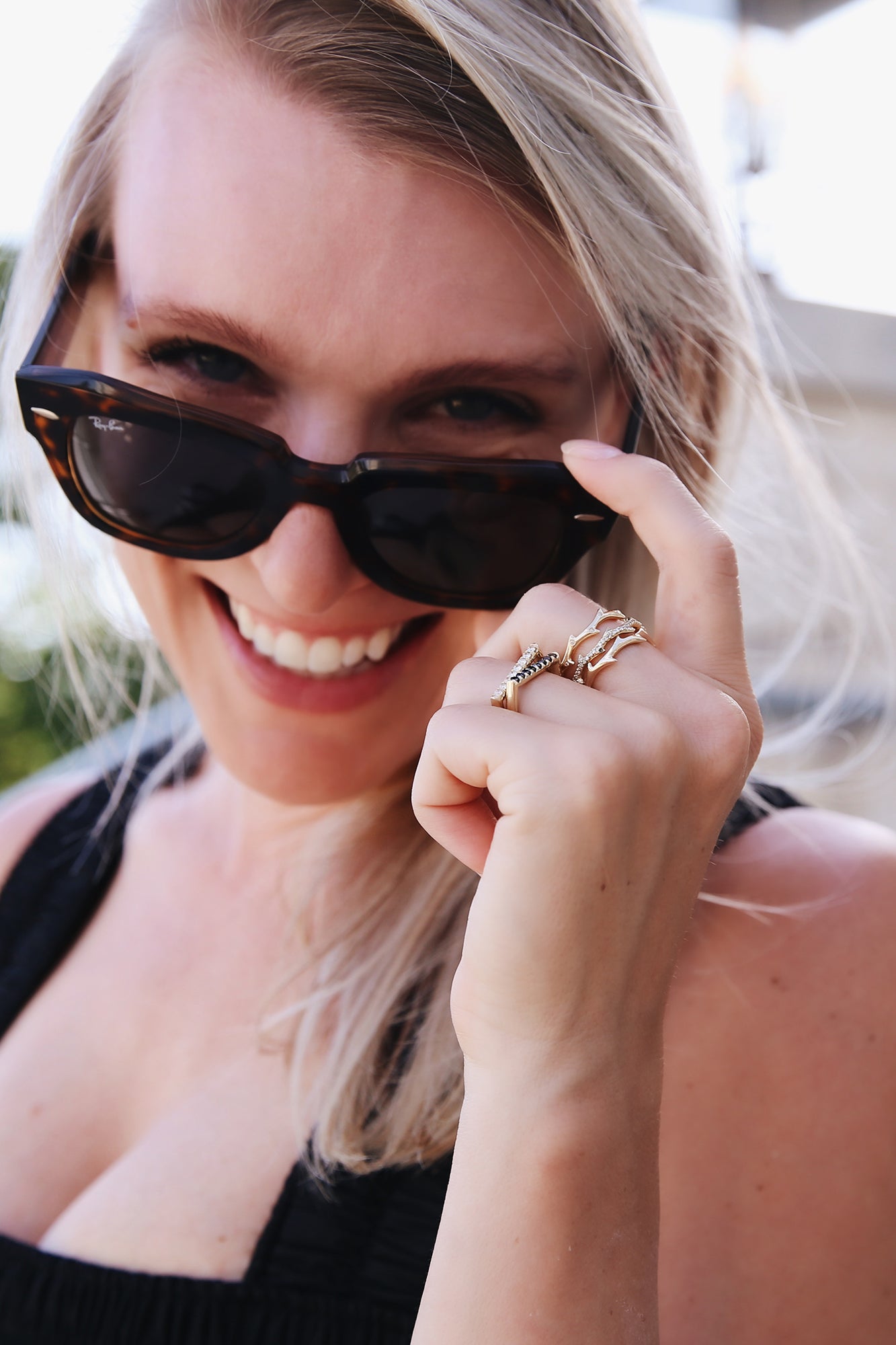 Pave White Diamond Crown of Thorns Ring