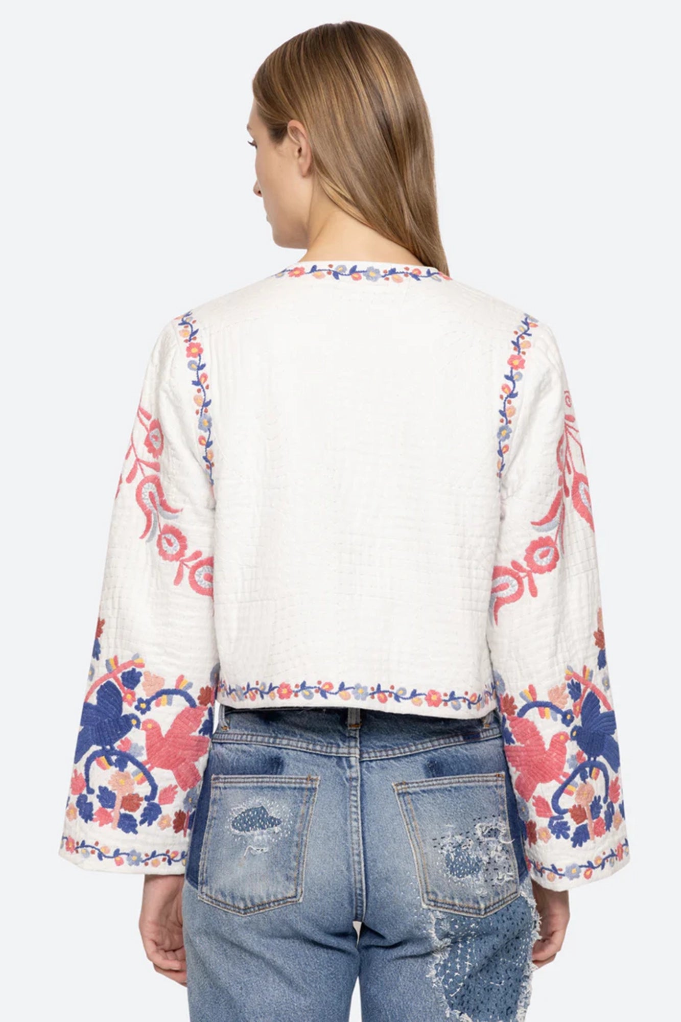 Eevi Embroidered Twill Jacket