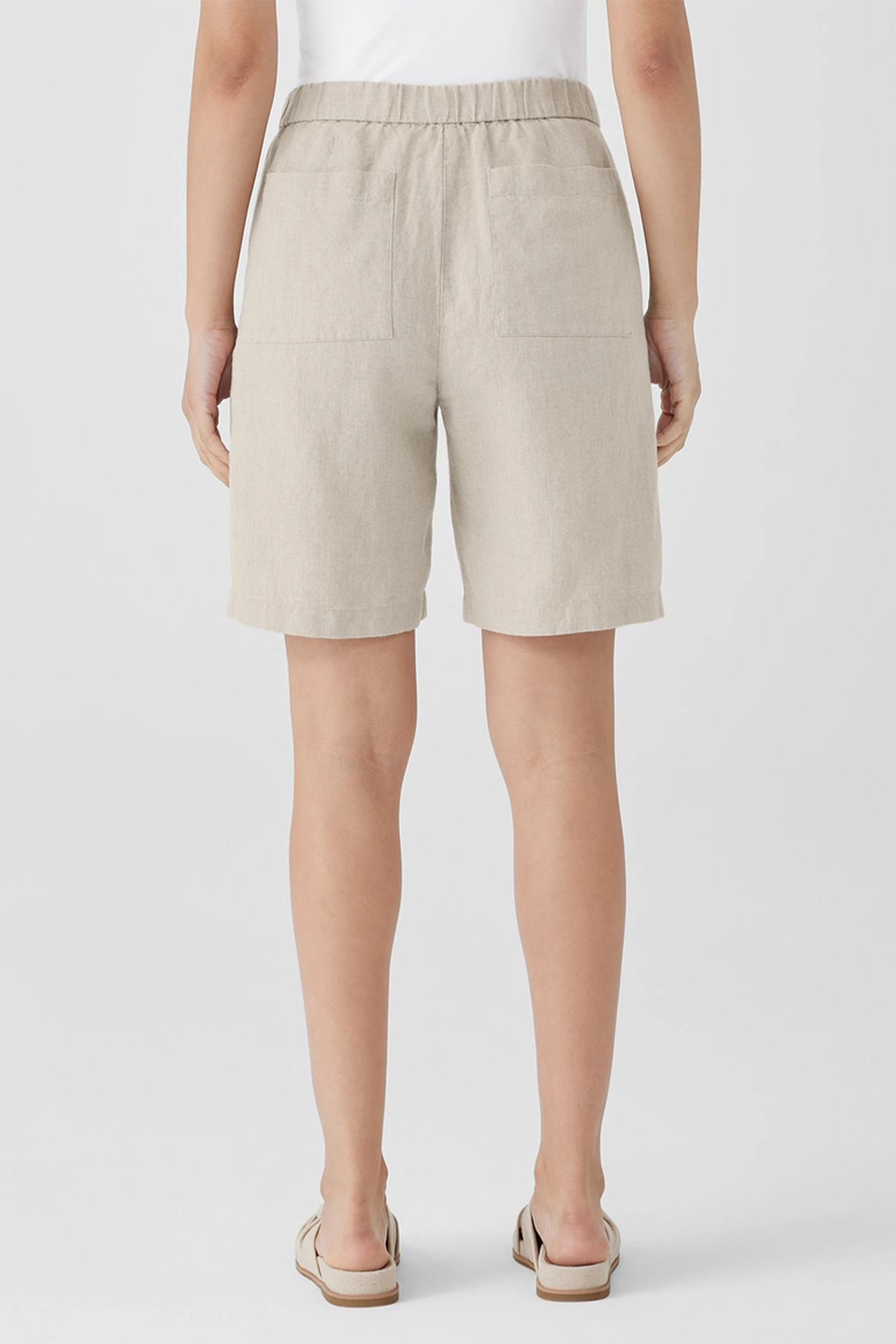 Organic Linen Shorts Undyed Natural