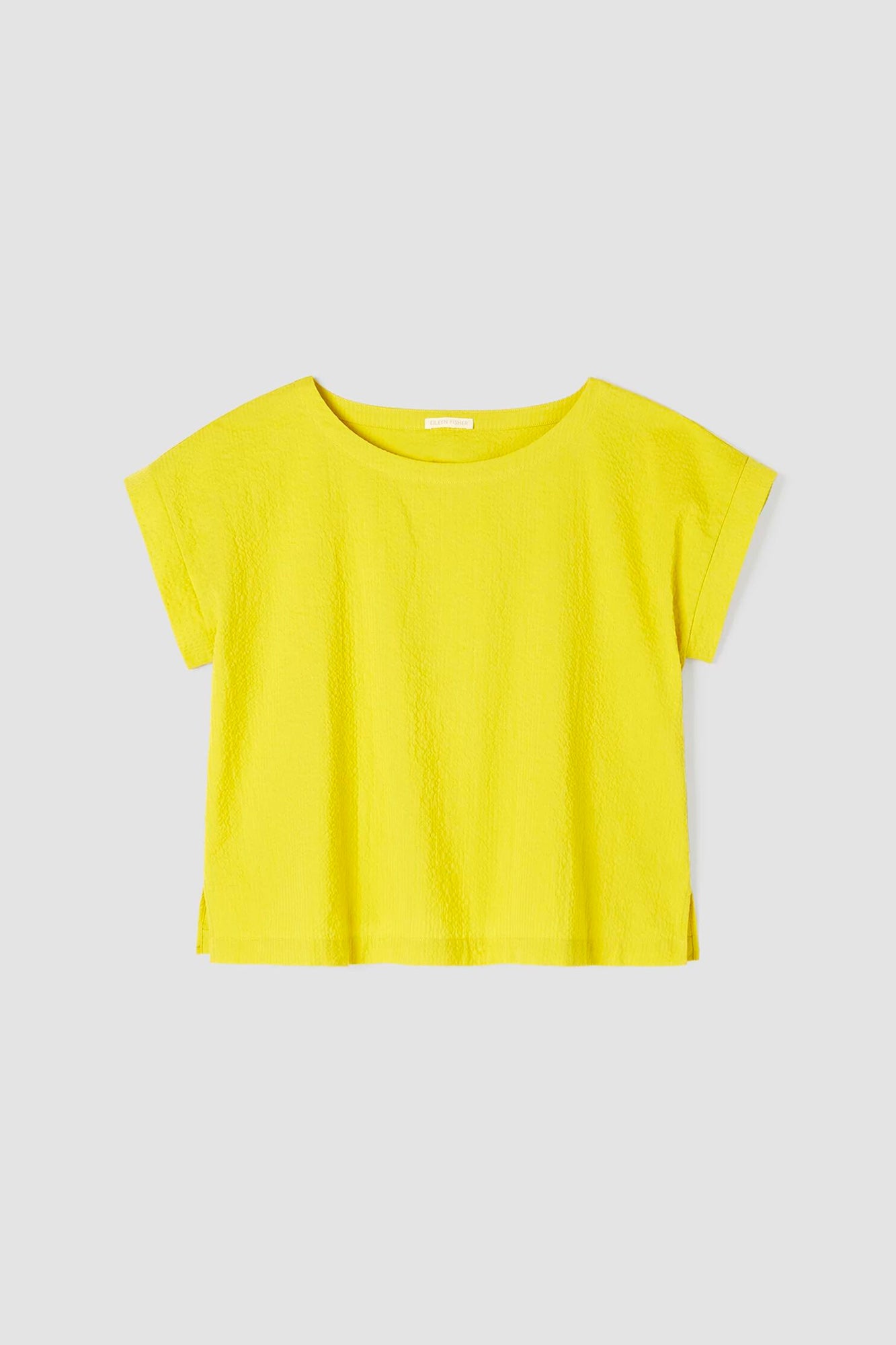 This Ballet Neck Square Top from Eileen Fisher blends a timeless style with modern texture for an effortless look.