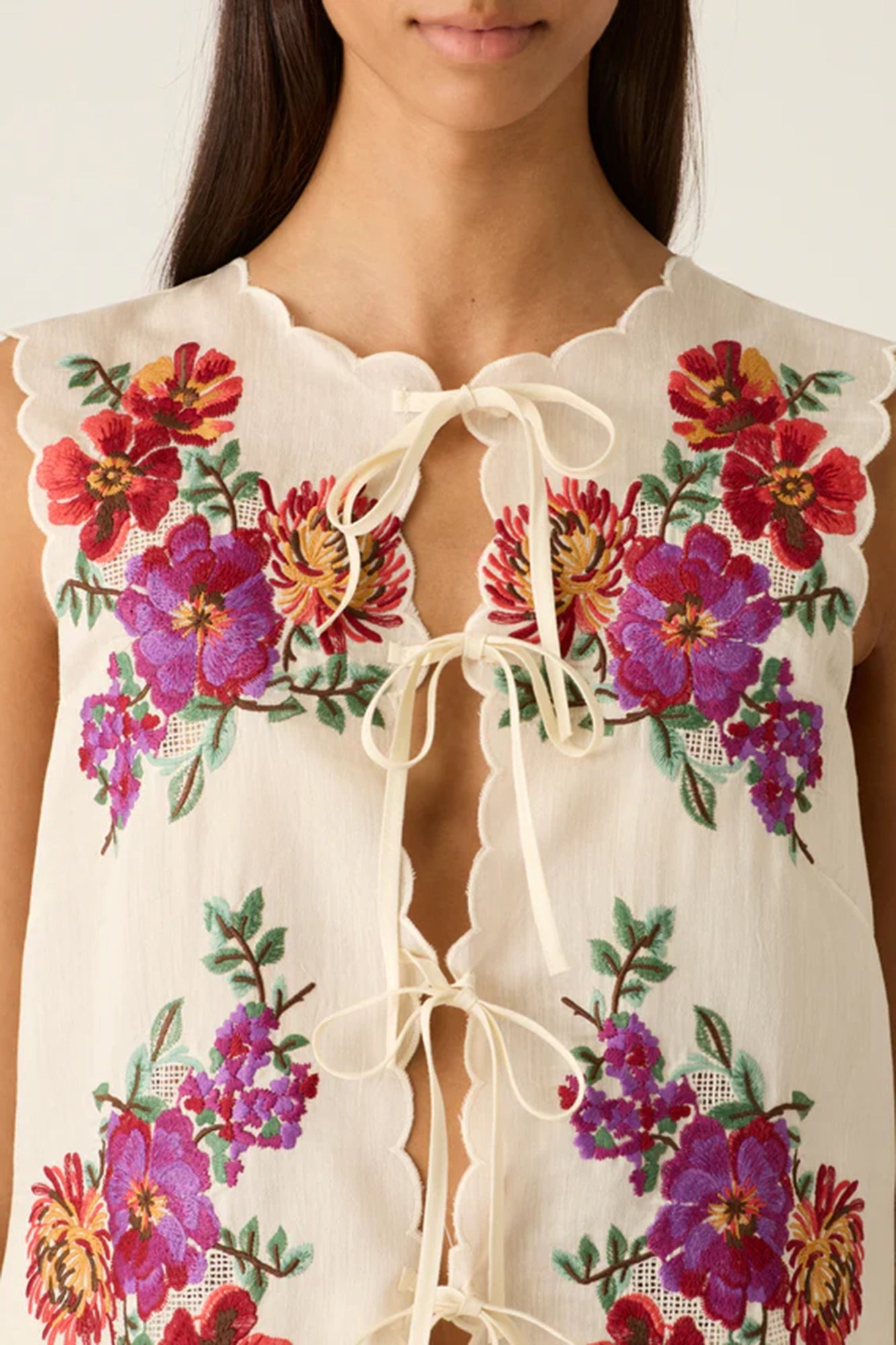 Frida Embroidery Vest