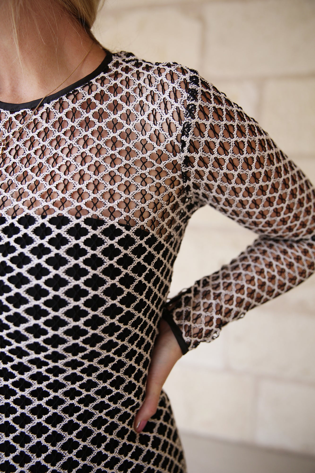 Gia Dress Black/Champagne