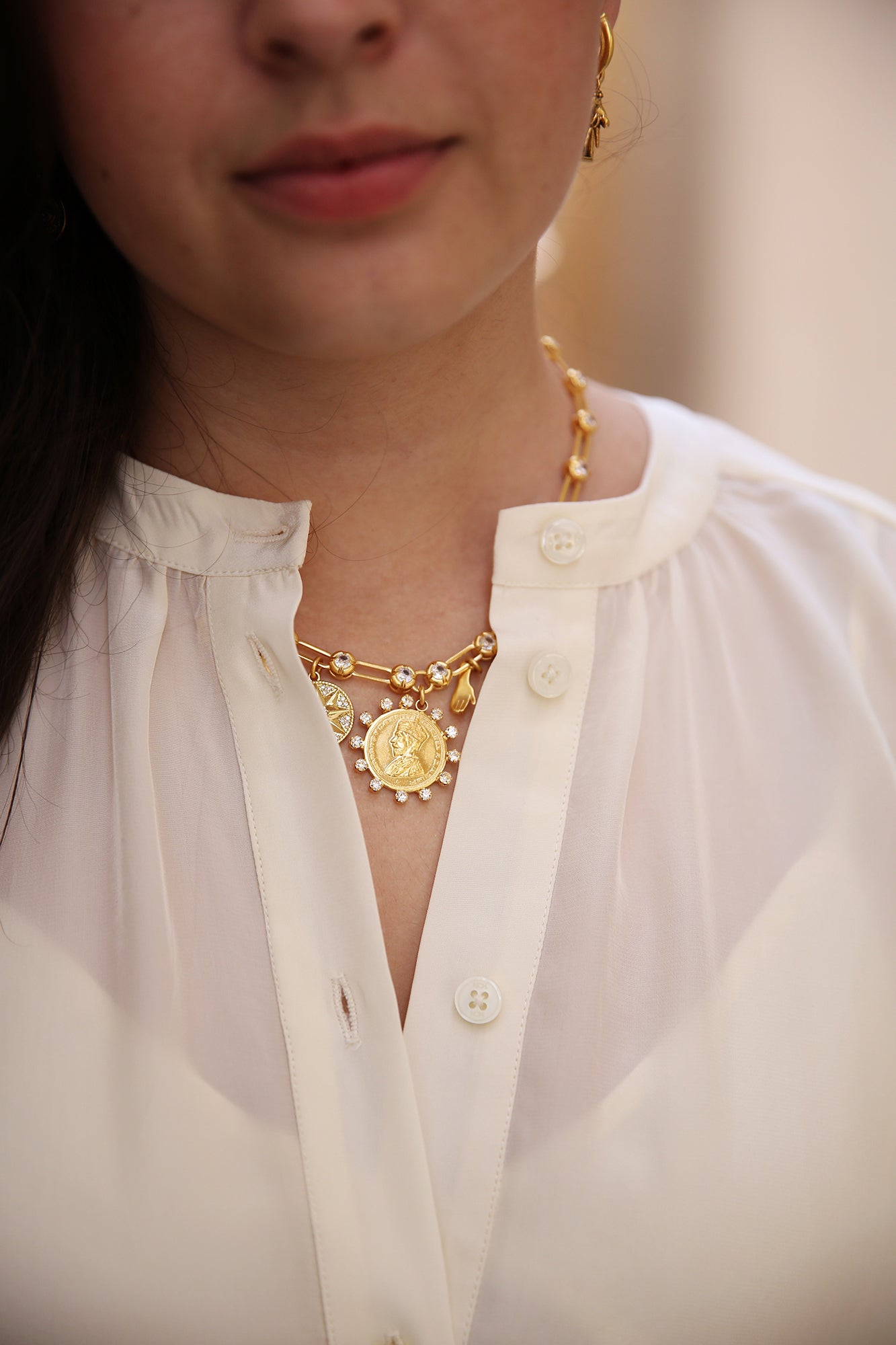 Hyacith Necklace Gold