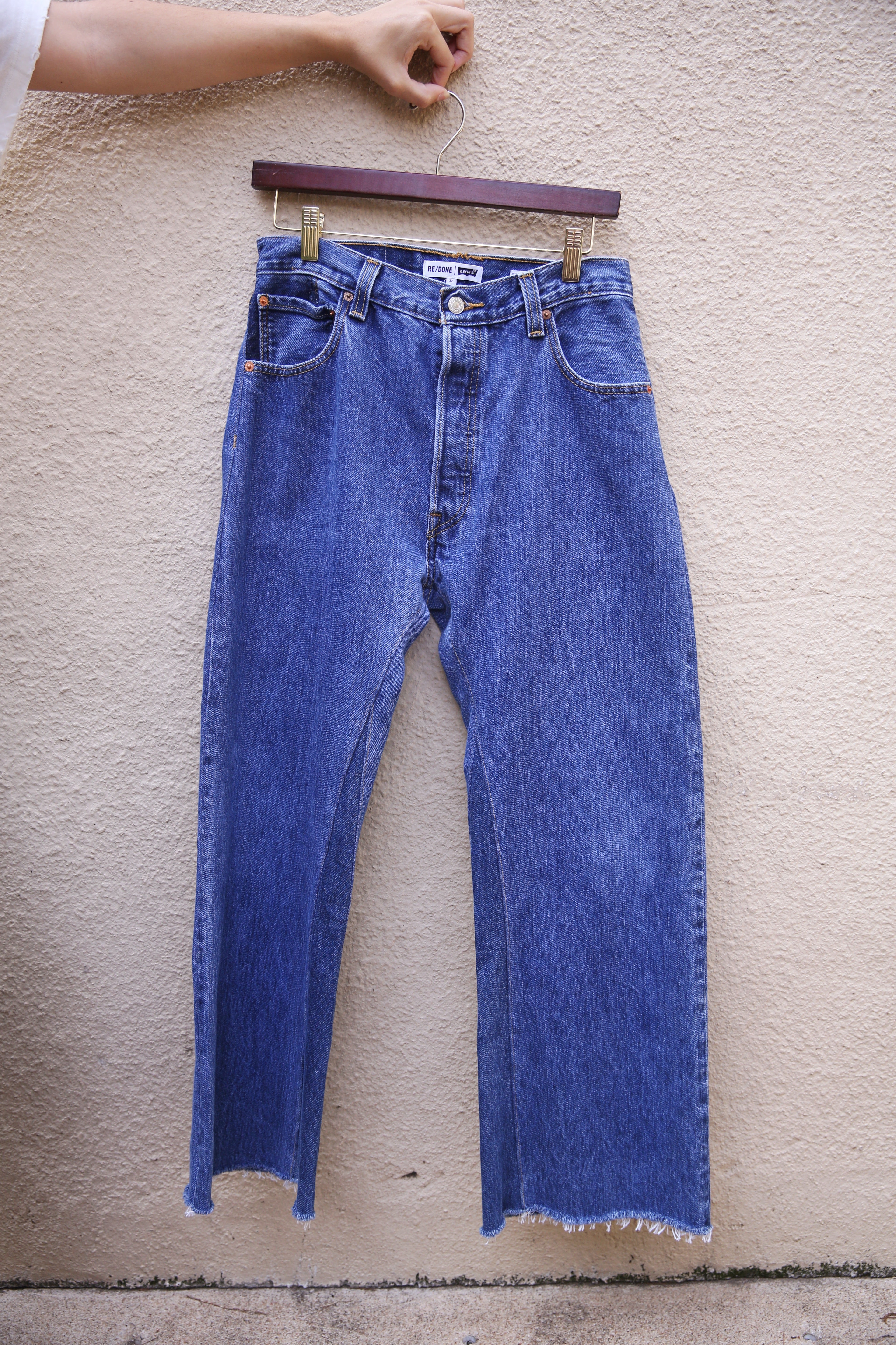 High Rise Wide Leg Crop Indigo