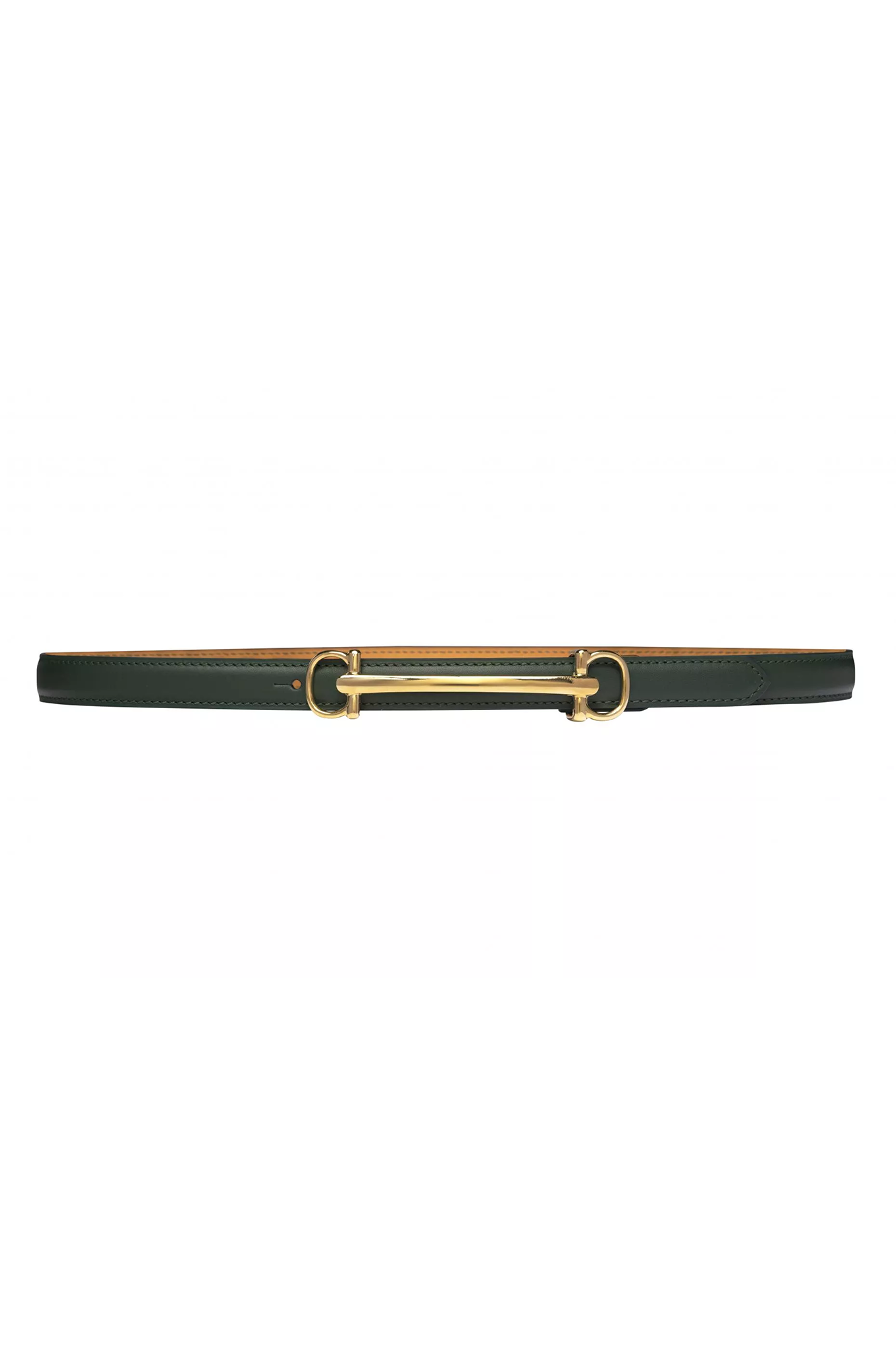 La Brillante 20mm Belt Smooth Calf Leather Gold Buckle Black