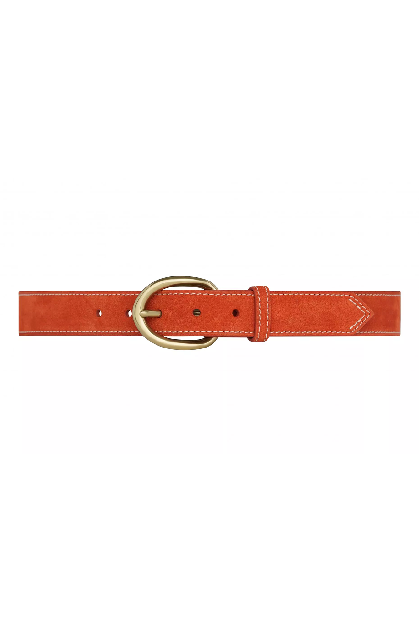 La Vaillante 30mm Belt Calf Leather Suede Leather Gold Buckle Sunstar