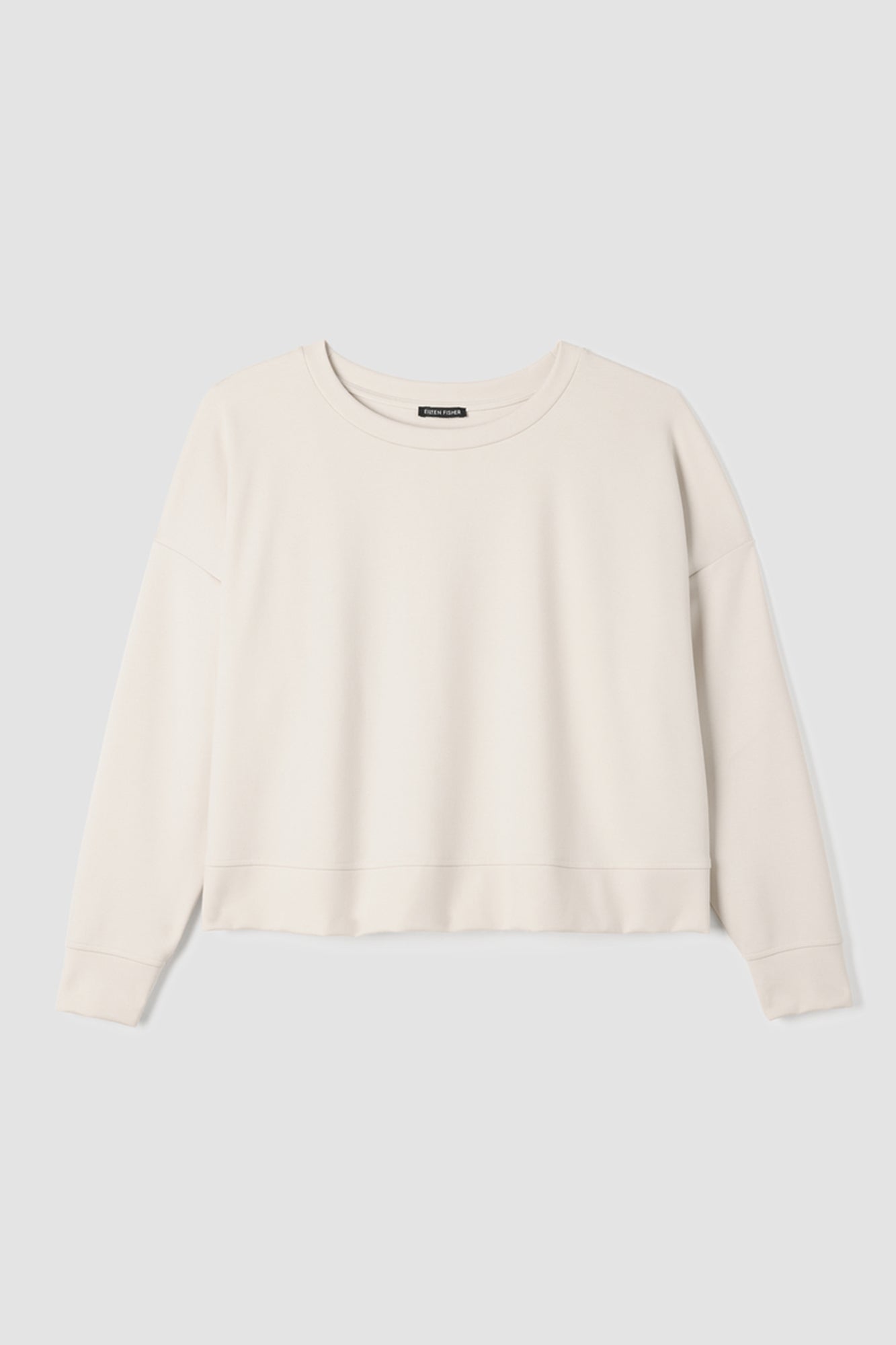 Lightweight Ponte Round Neck Top Sweatshirt