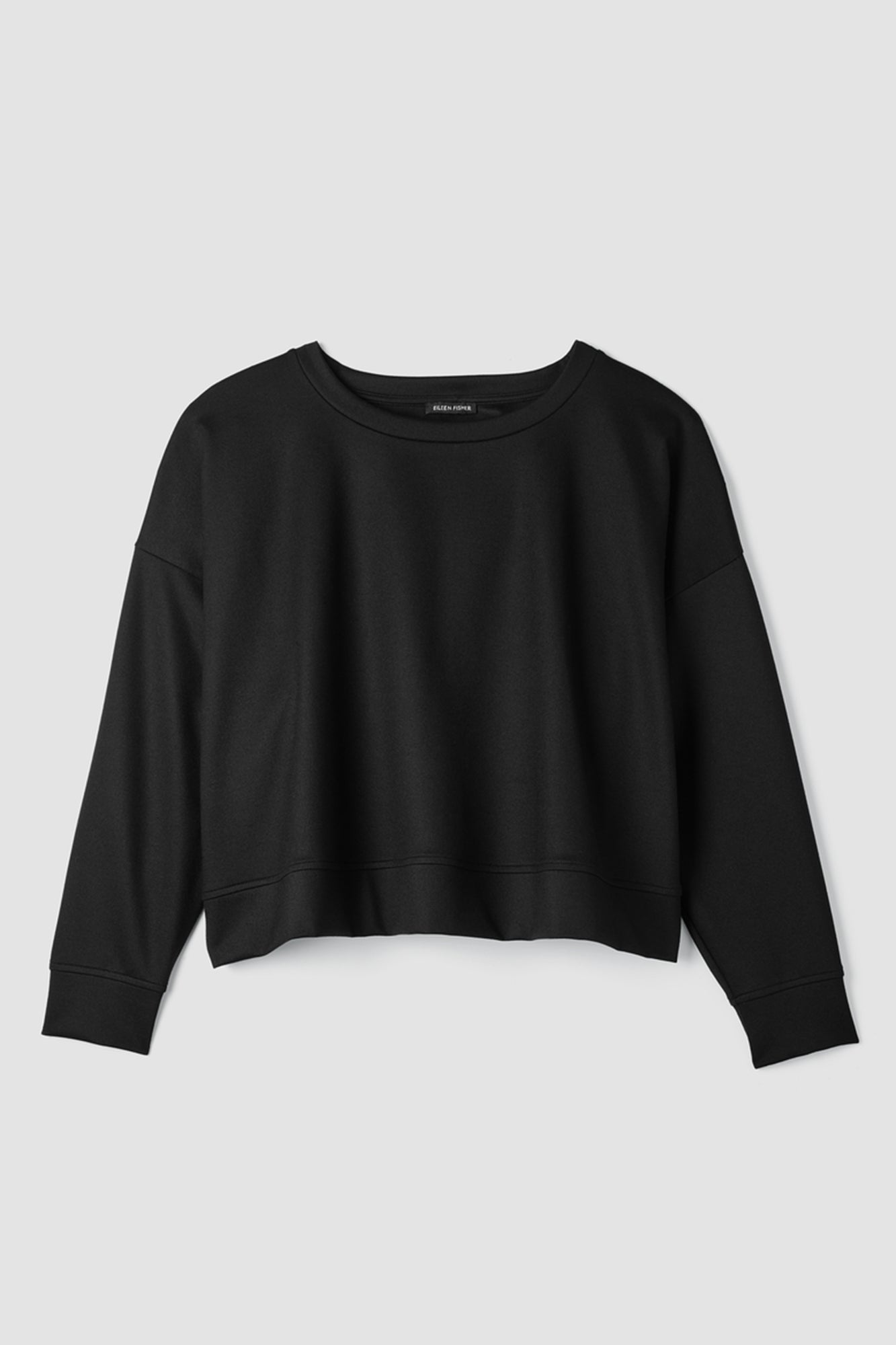 Lightweight Ponte Round Neck Top Sweatshirt