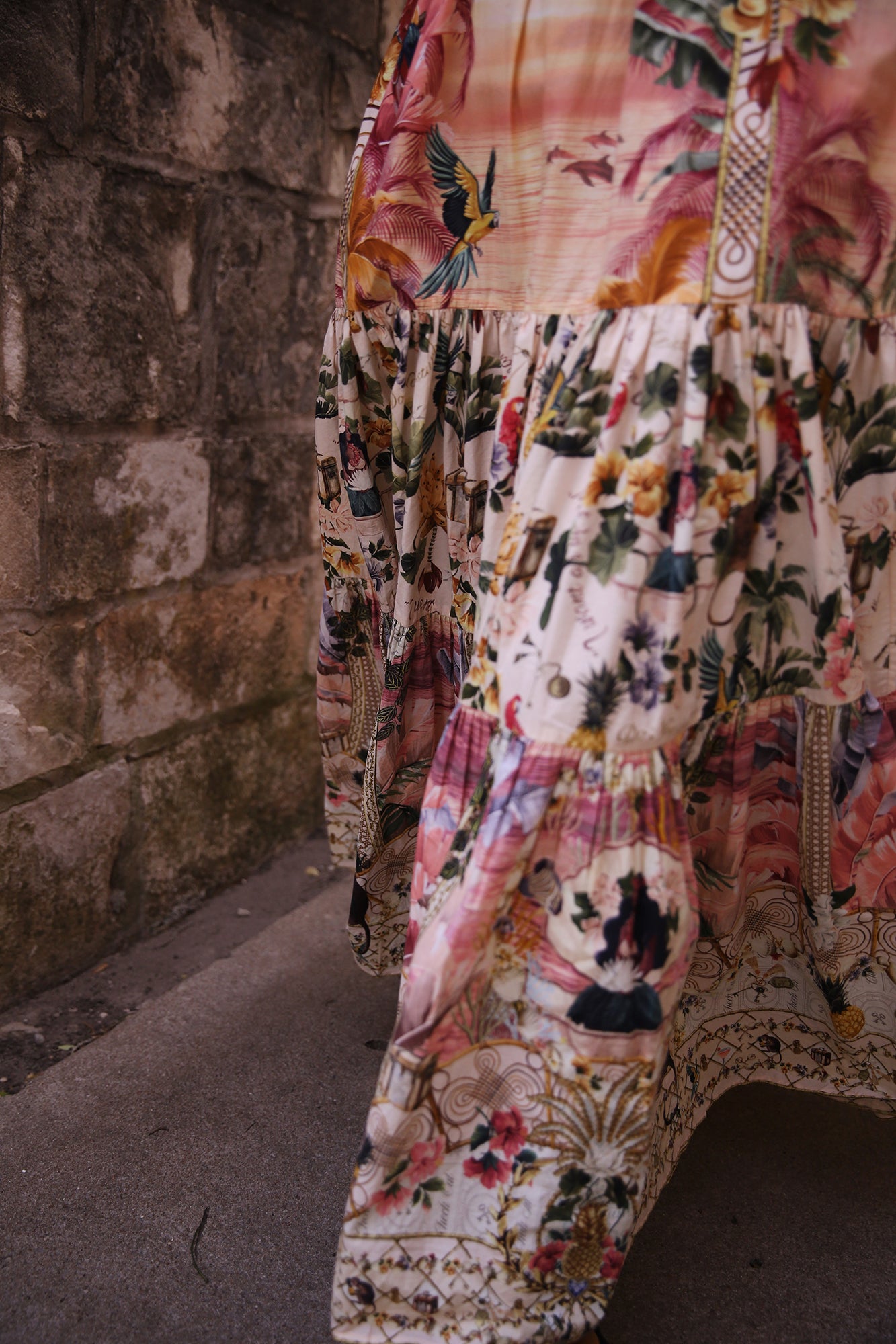 Long Dress With Jersey Bodice Welcome To The White Lotus