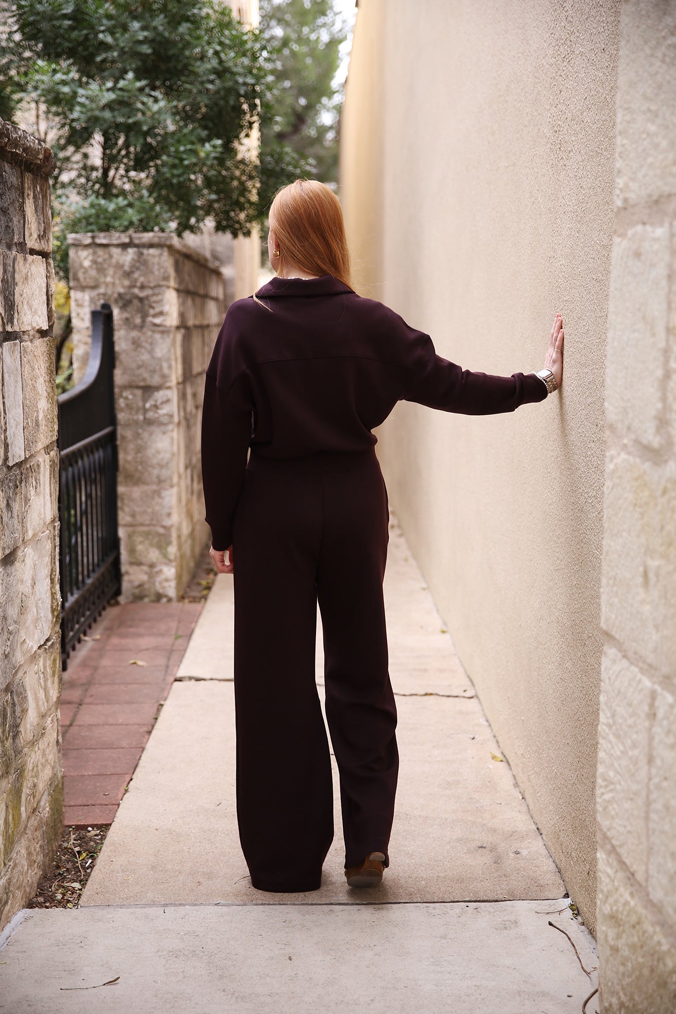 AirEssentials Long Sleeve Wide Leg Jumpsuit