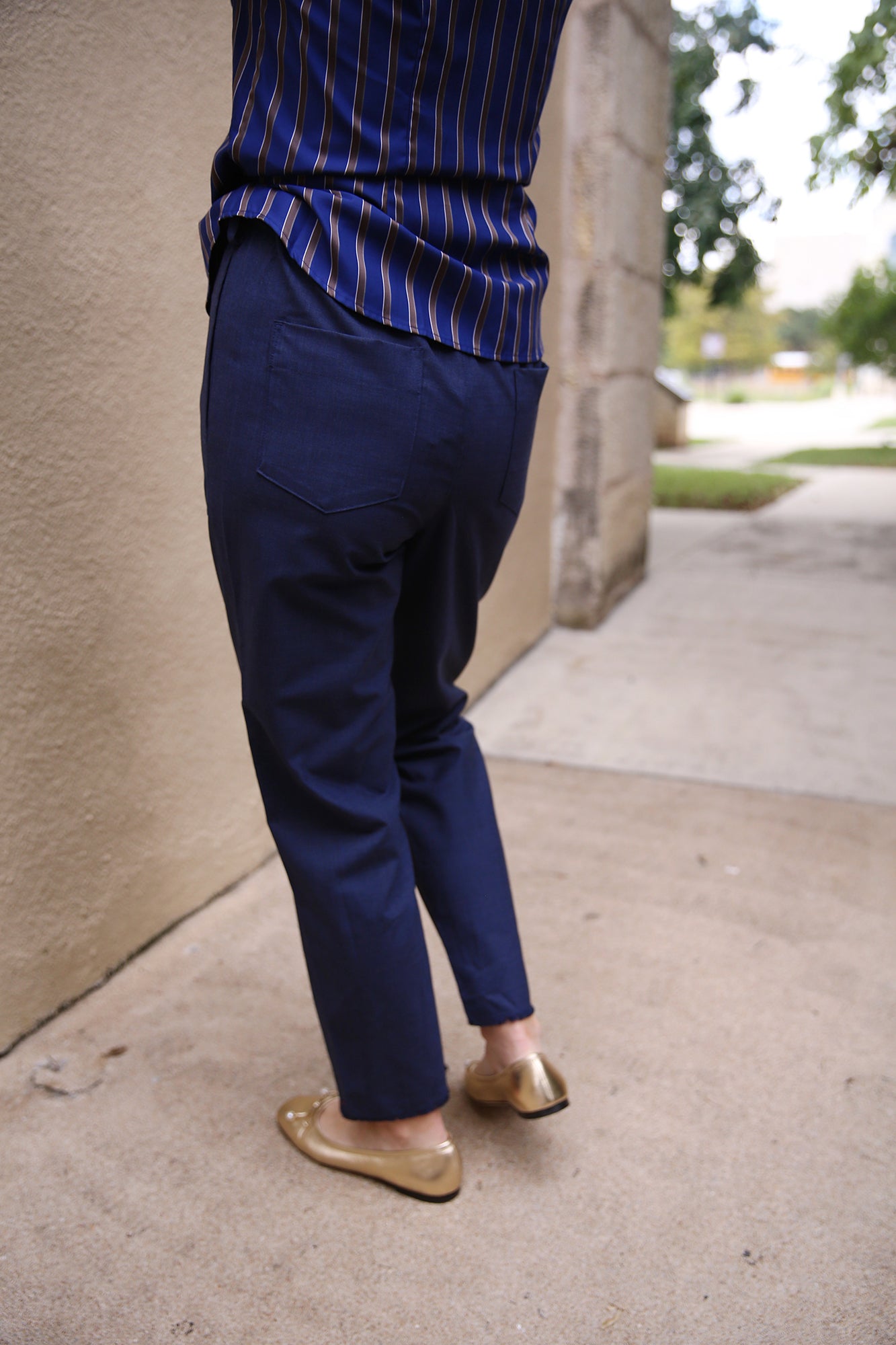 Mercer Pant Navy Melange