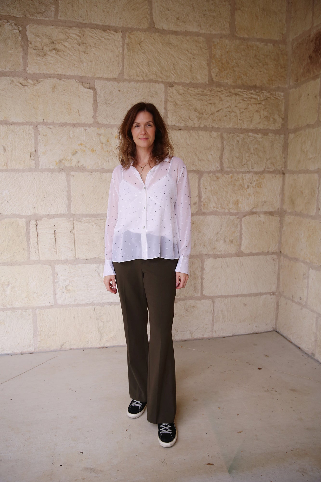 Mid-Rise Tailored Flare Pant Vine