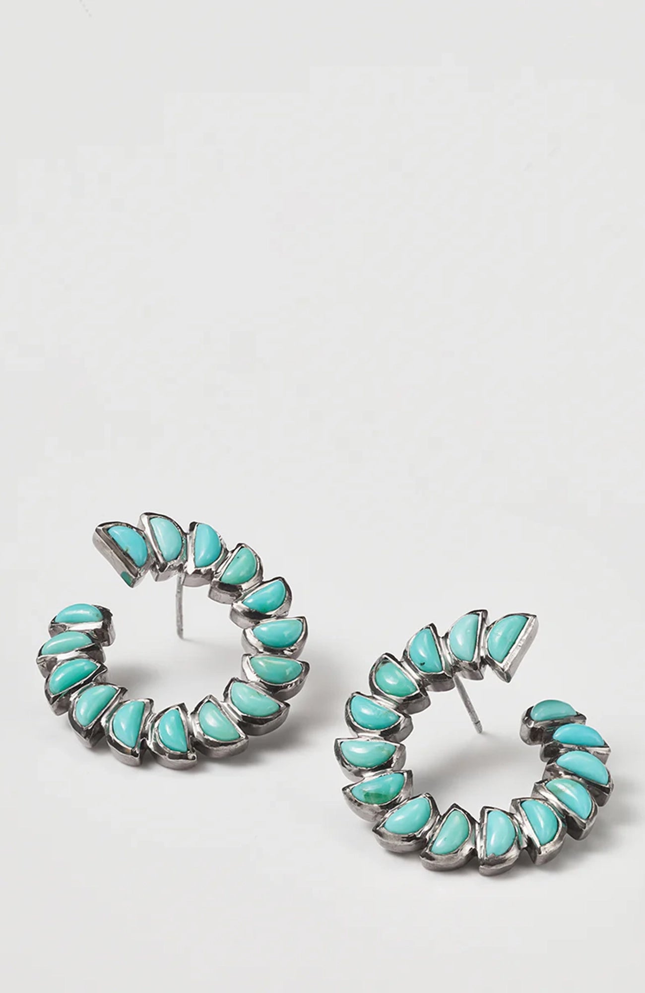 Marabou Bypass Hoops Turquoise