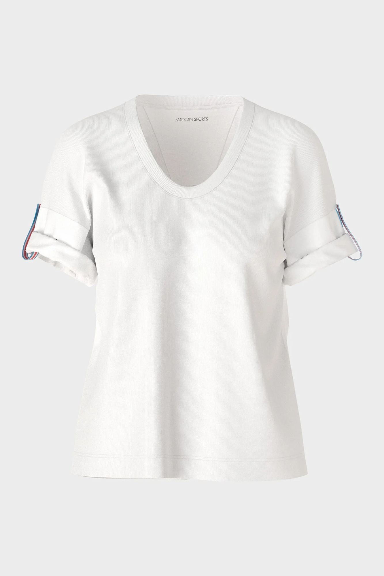 Summer Pics Material Mix T-Shirt White