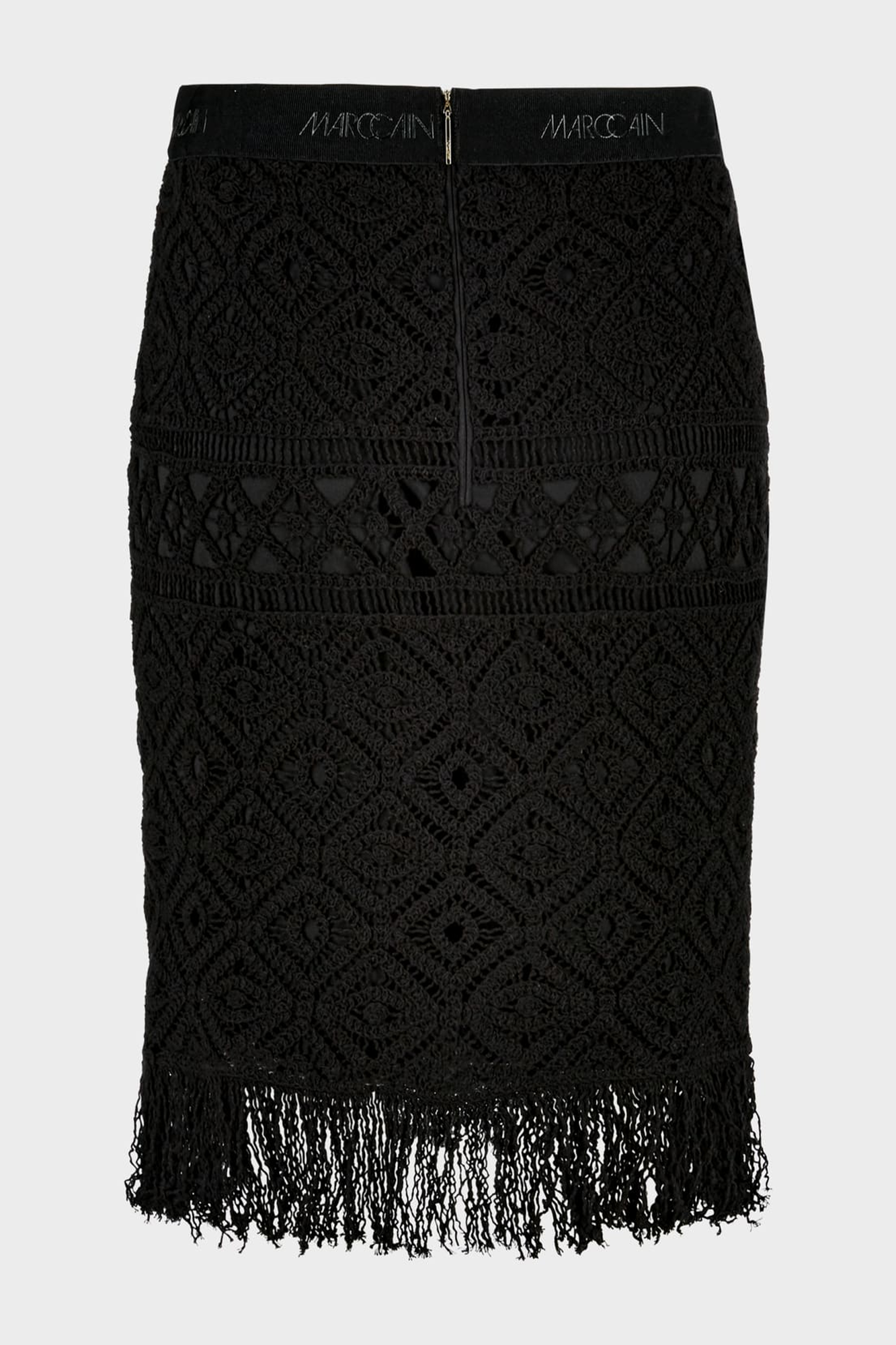 Ourika Gardens Short Skirt Mad From Crochet Lace Black