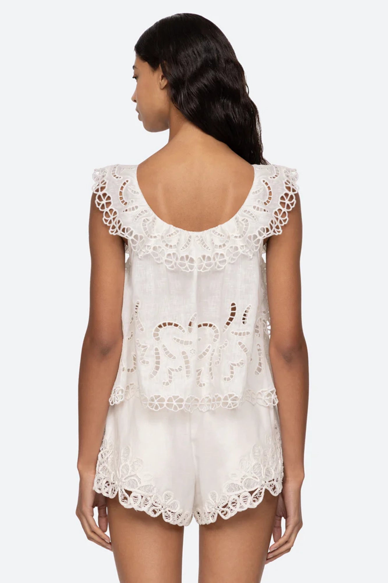 Marja Embroidery Flutter Tank