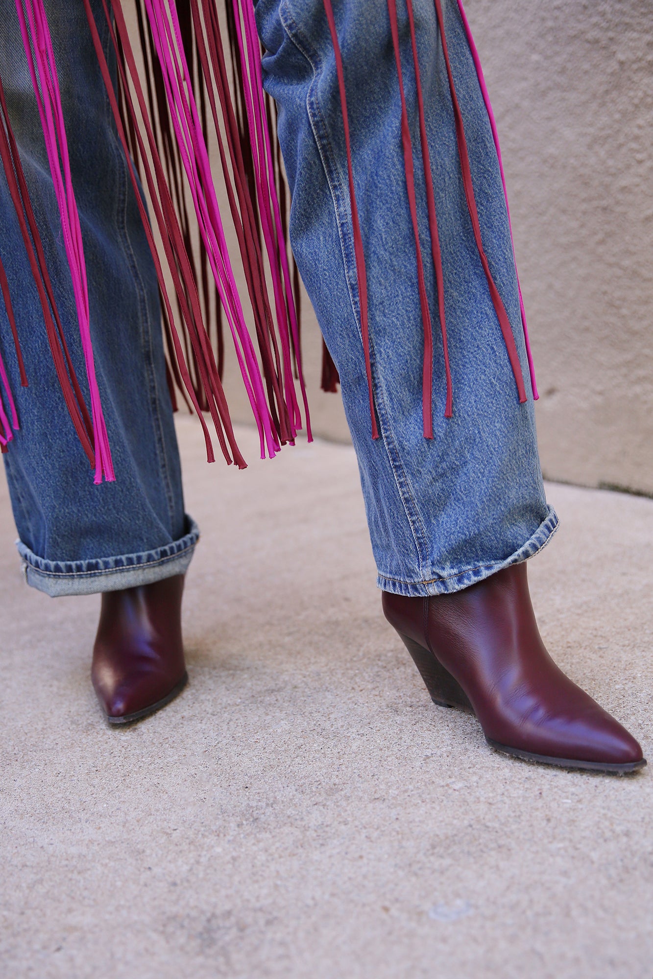 Wedge Boot Chilli Pepper Red