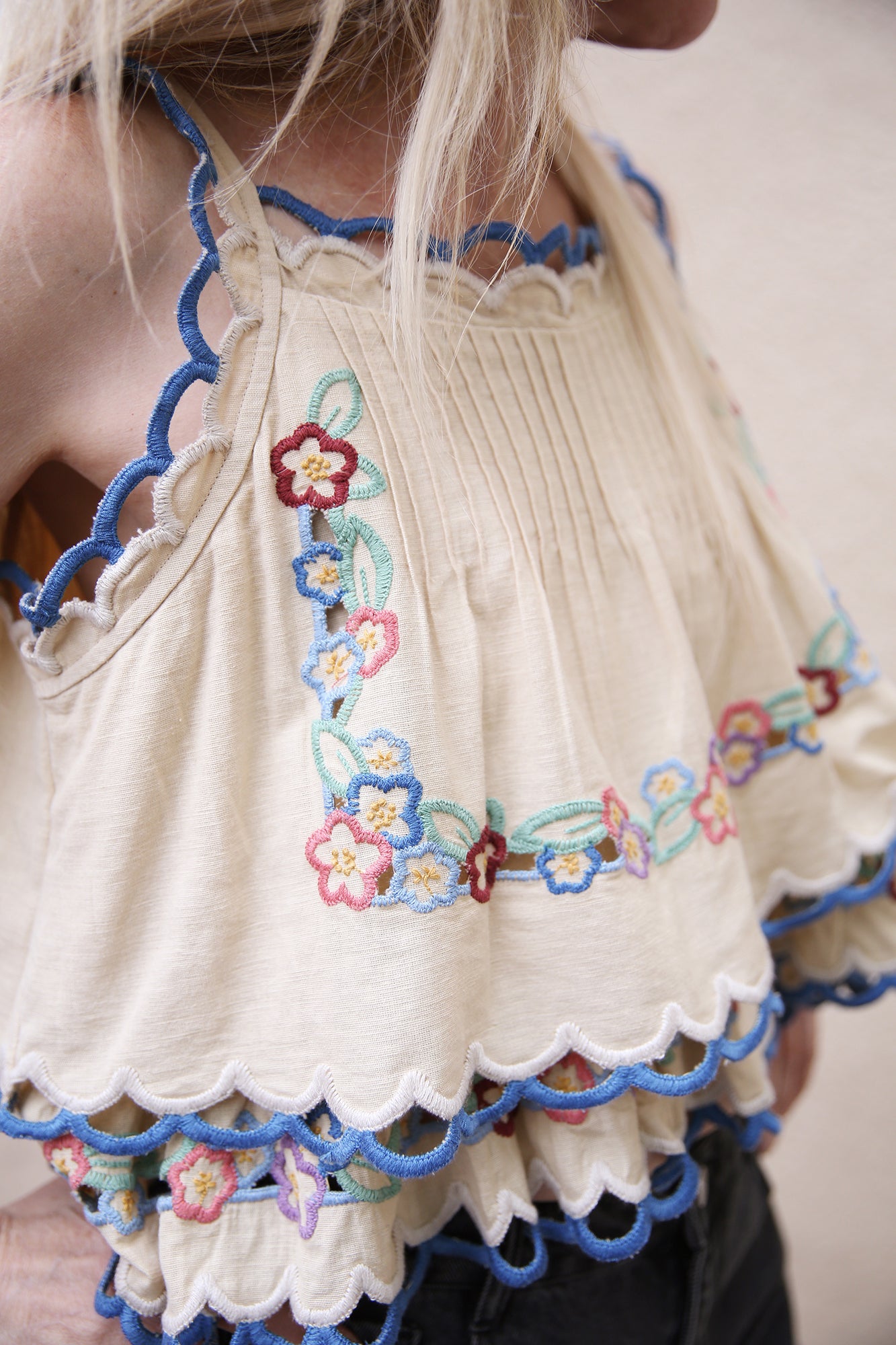 Melinda Embroidery Tank Top