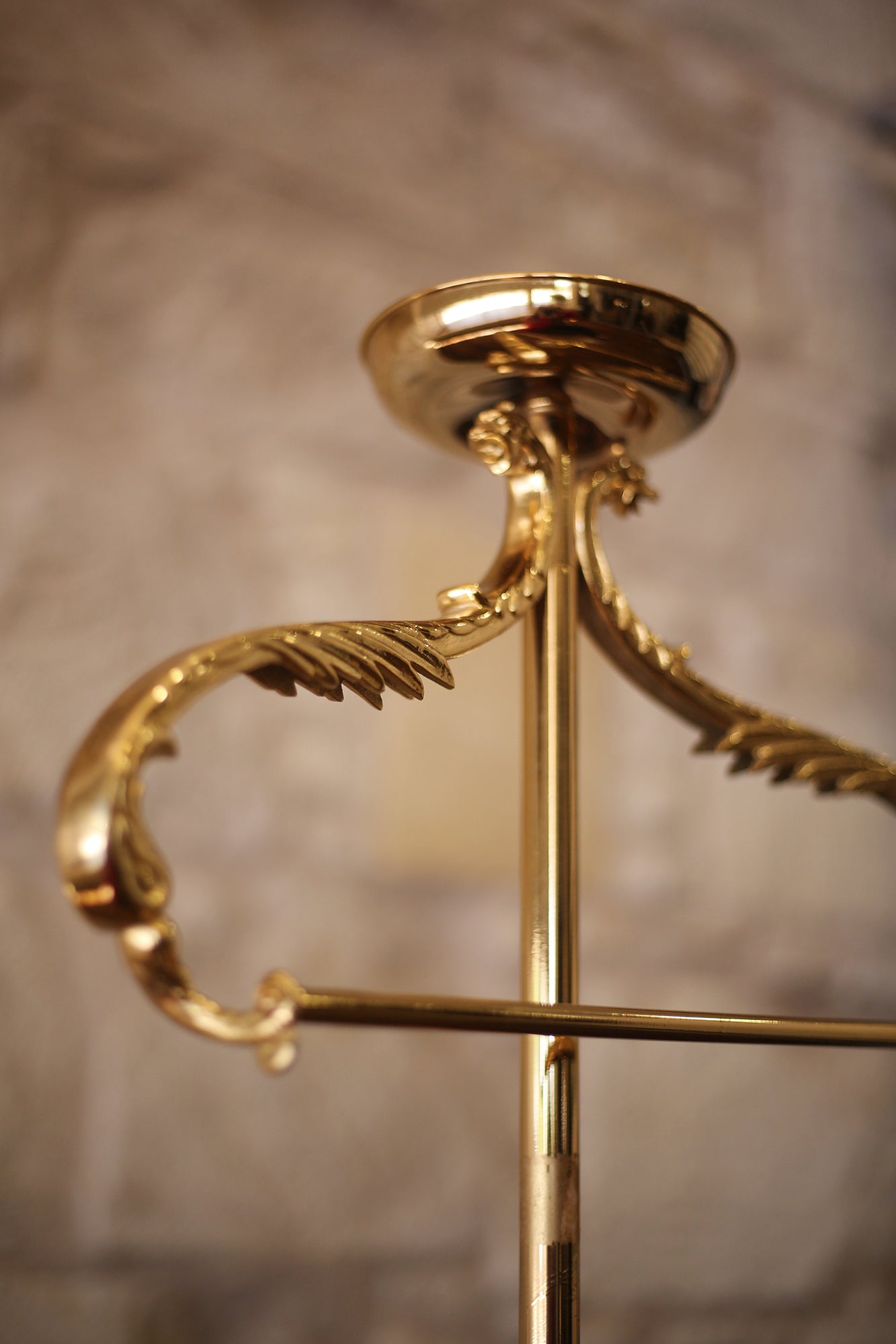 Mid-Century Modern Brass Gentleman's Valet Stand