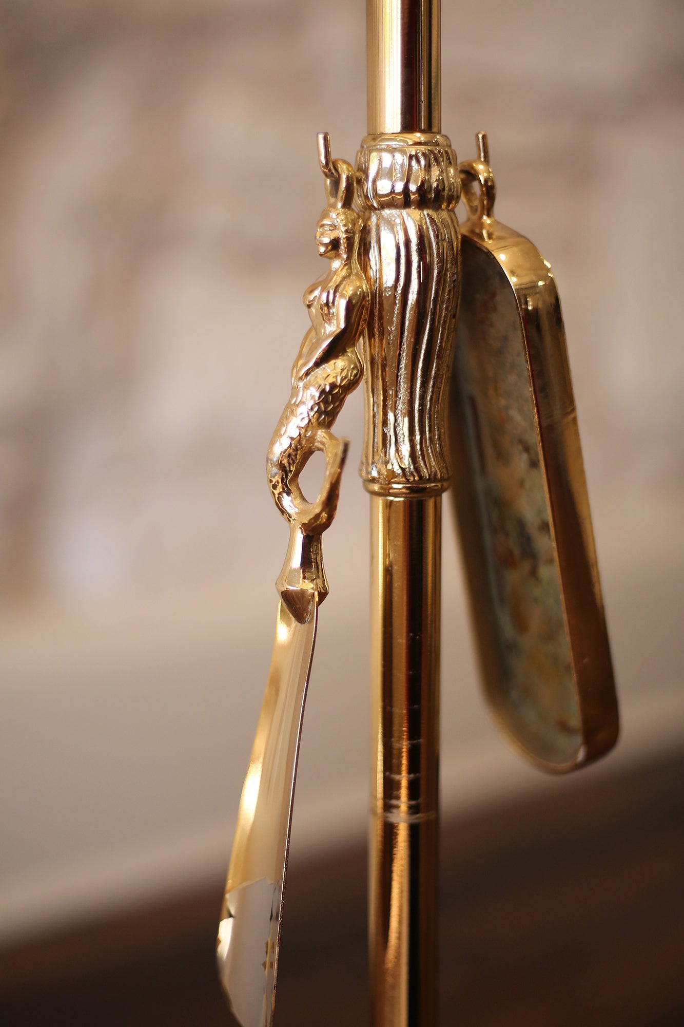 Mid-Century Modern Brass Gentleman's Valet Stand