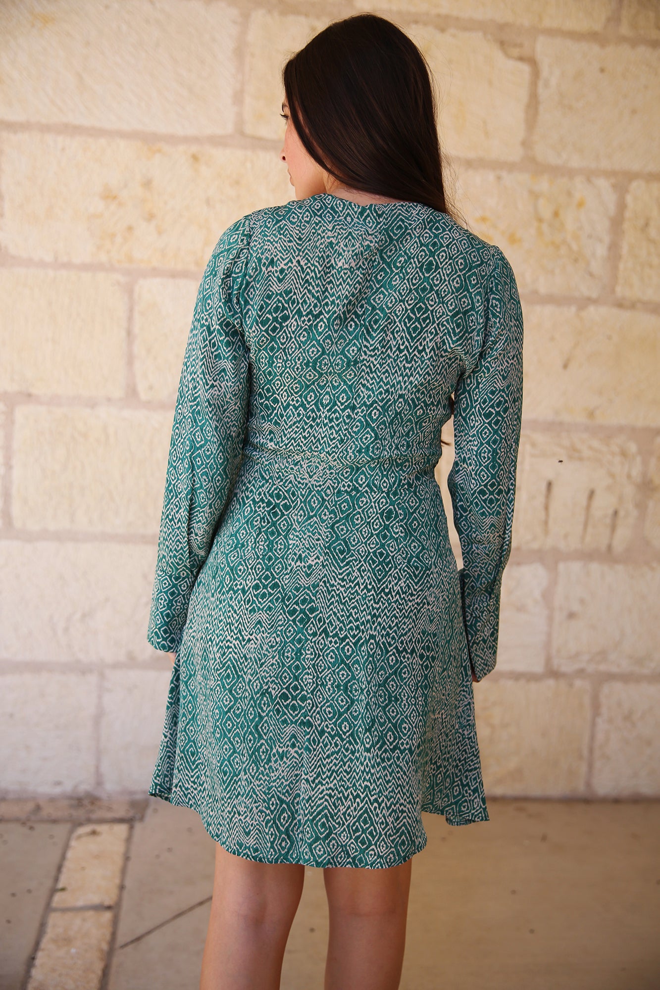 Moldes Bell Short Dress Emerald Shibory