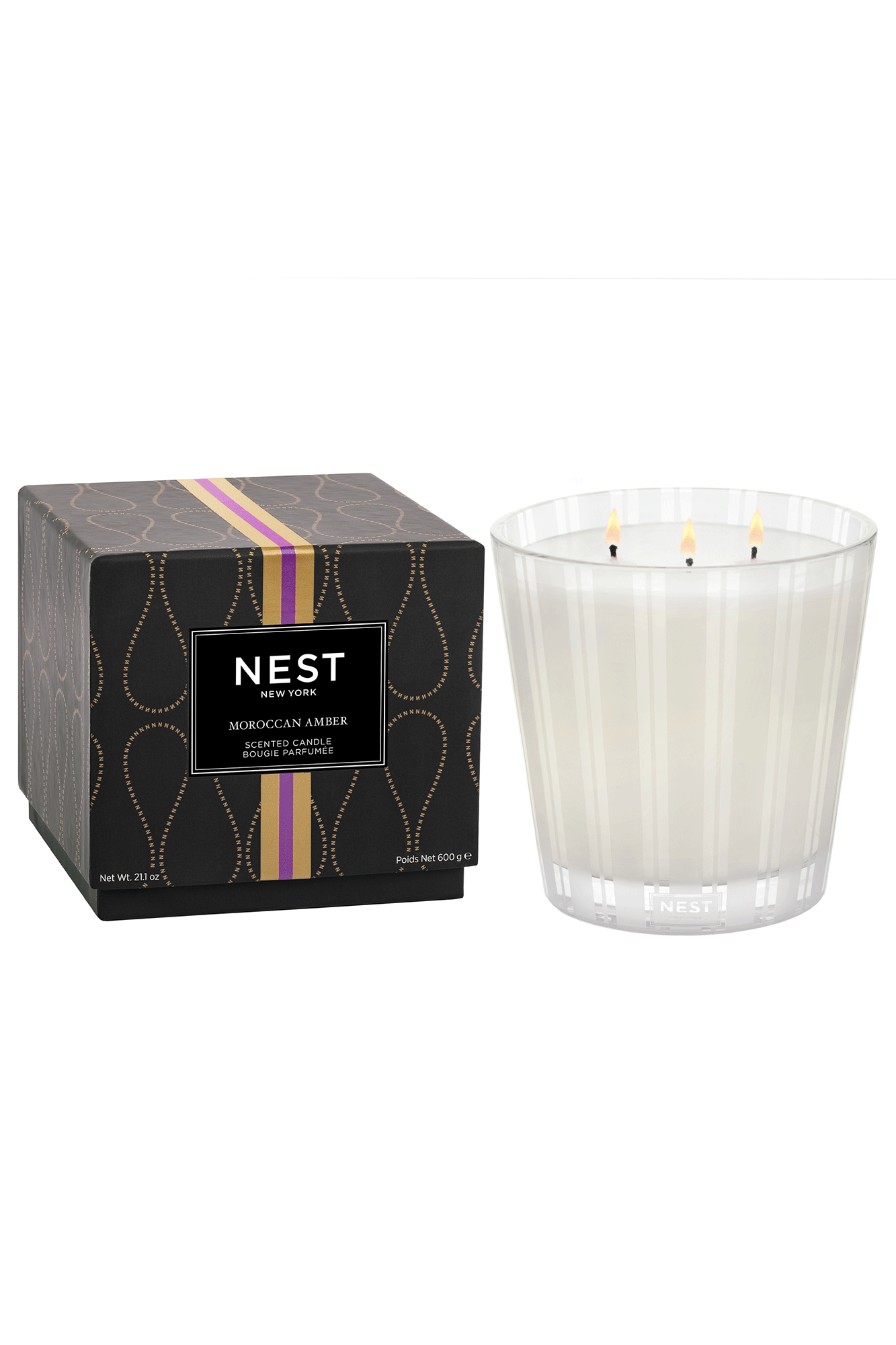 Moroccan Amber 3 Wick Candle