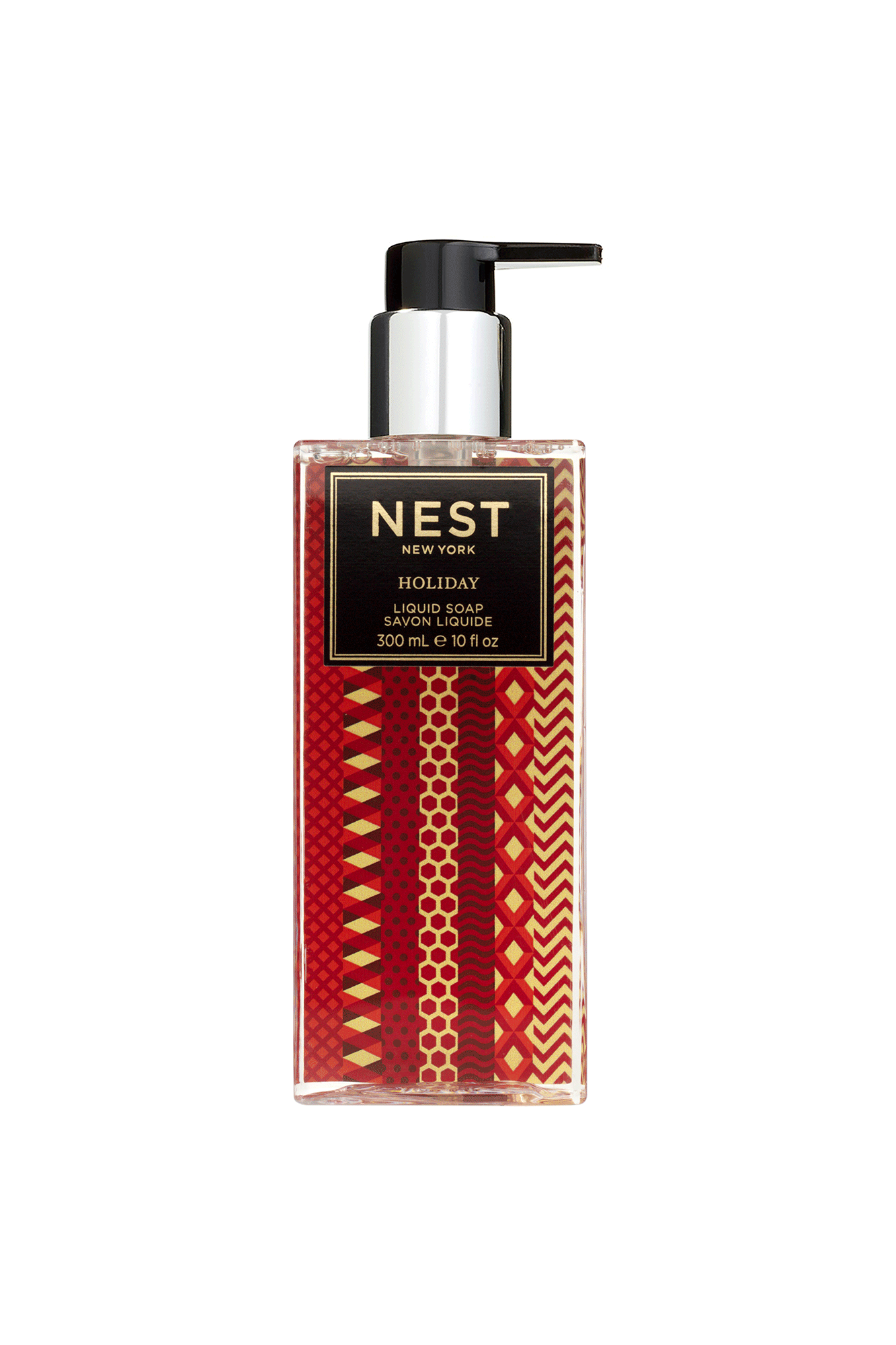 This Holiday Liquid Soap from Nest creates an inviting aroma of the season with its signature blend of pomegranate, mandarin orange, pine, cloves, cinnamon, and a hint of vanilla and amber. With approximately 300 pumps per bottle, you can enjoy the classic scent all season long.