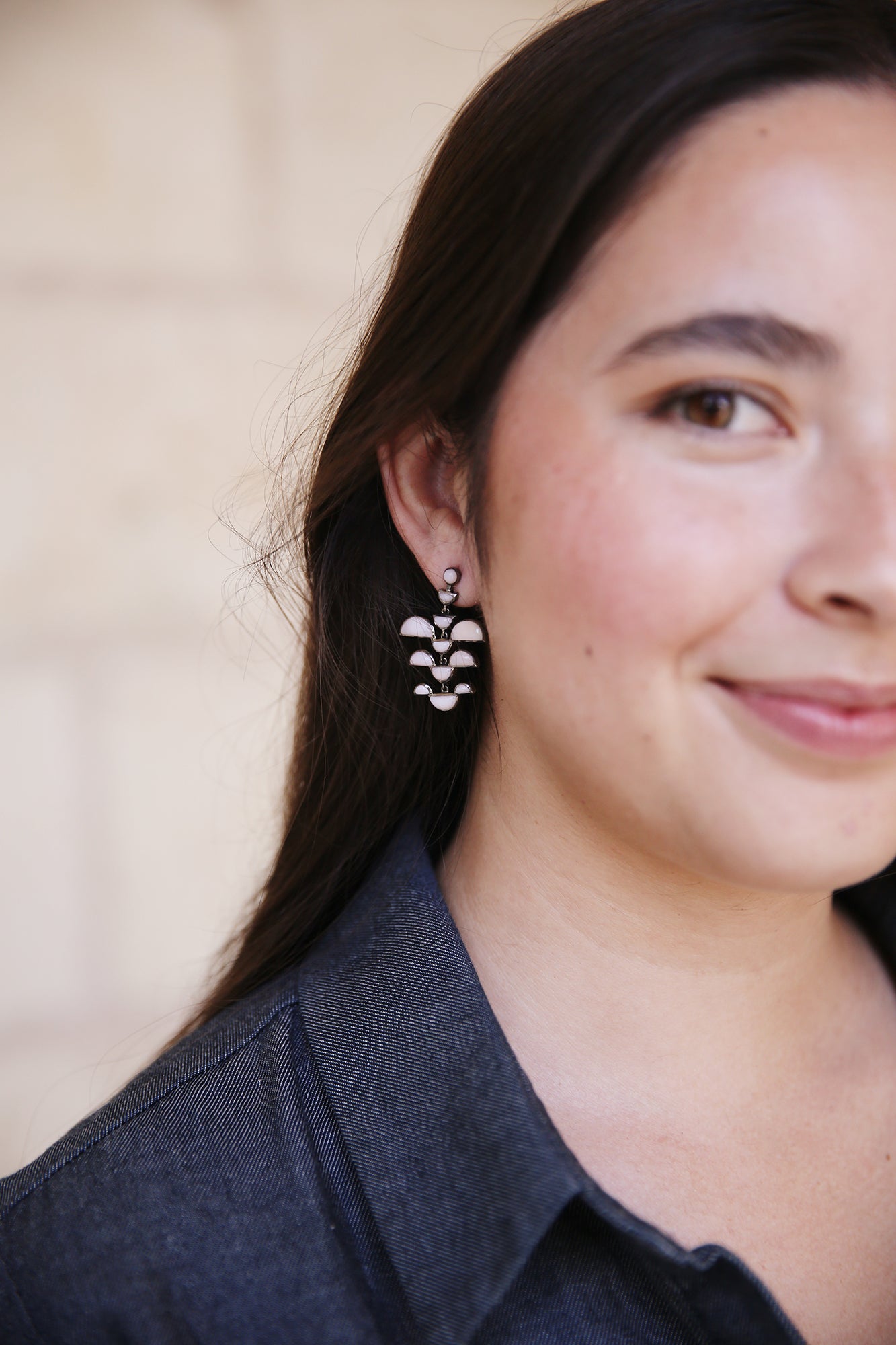 Phoenix Earrings Pink Opal