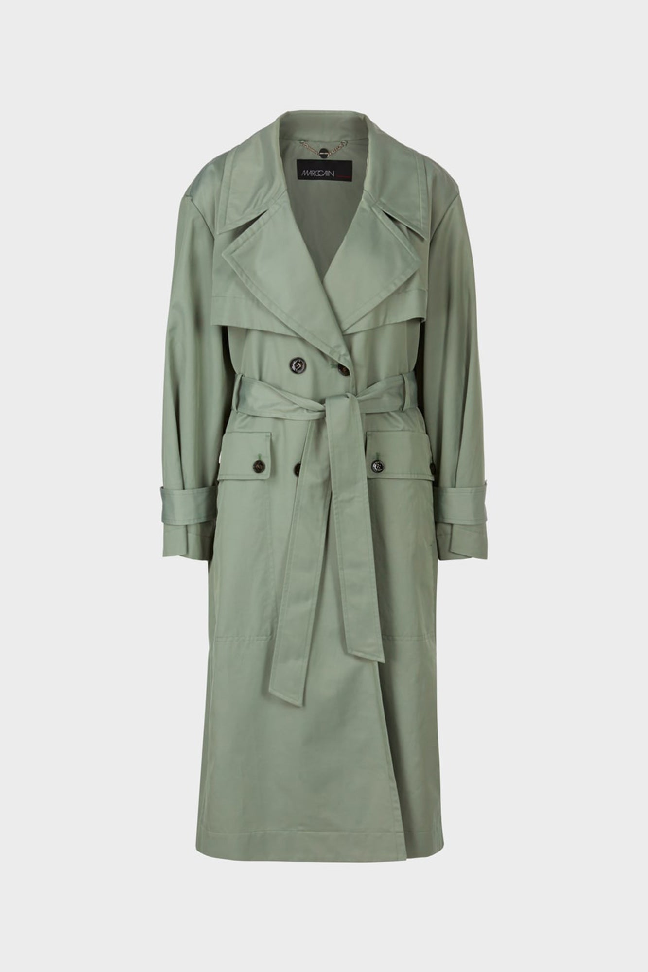 Poetry Motion Casual Trench Coat Frozen Sage