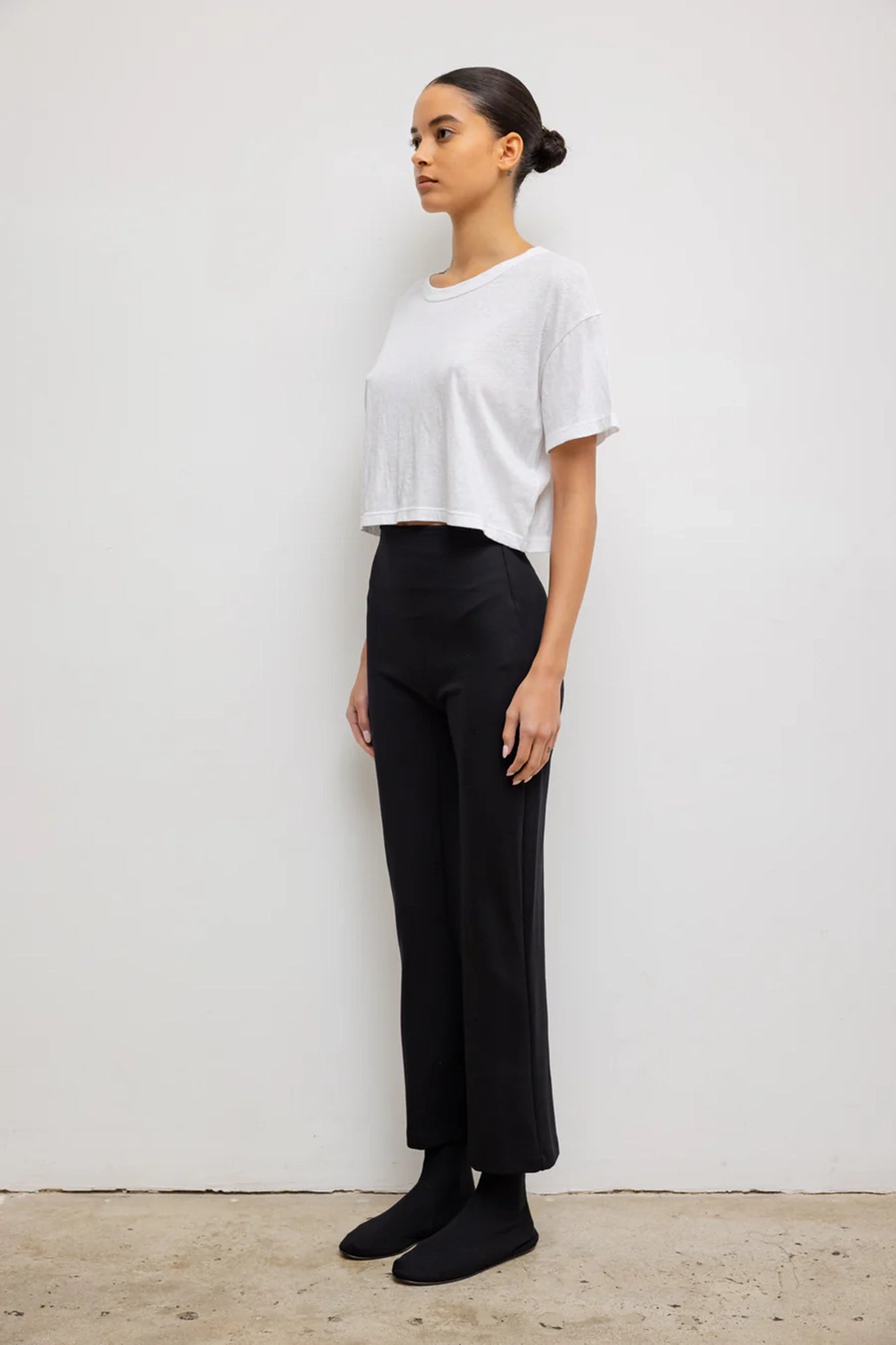 Rio High Waist Flare Pant Black