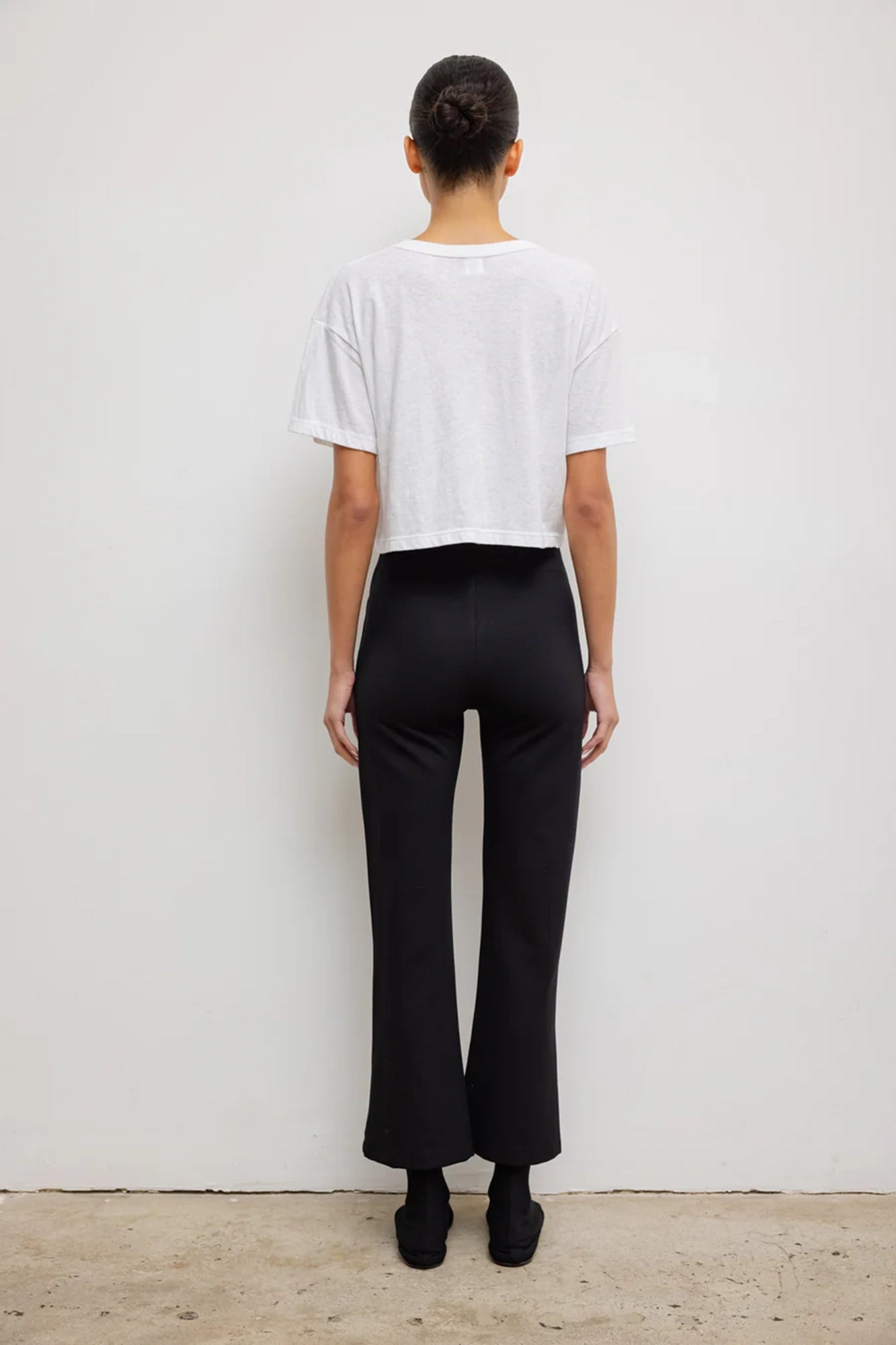 Rio High Waist Flare Pant Black