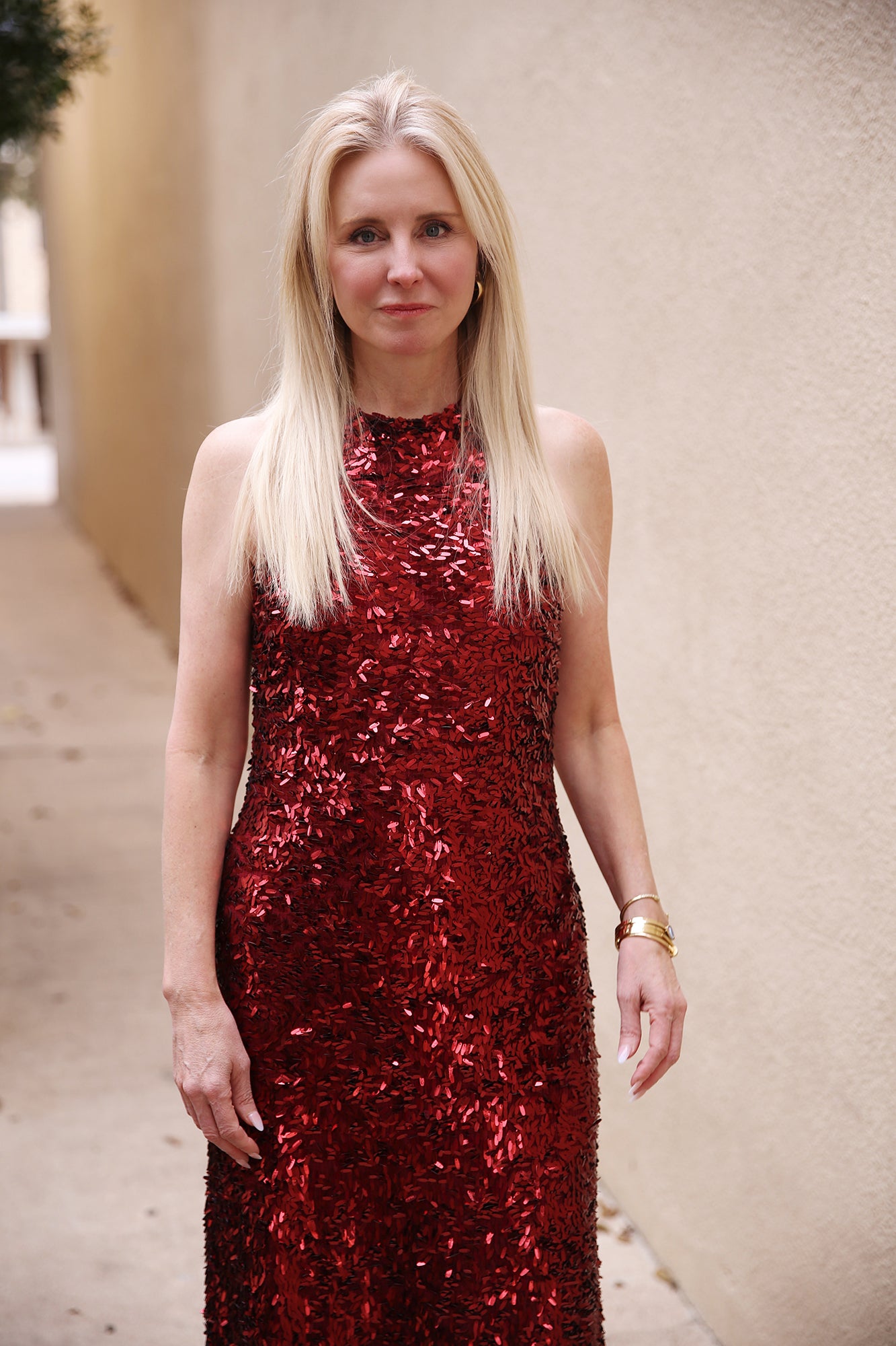 Rufino Ines Midi Sequins Dress