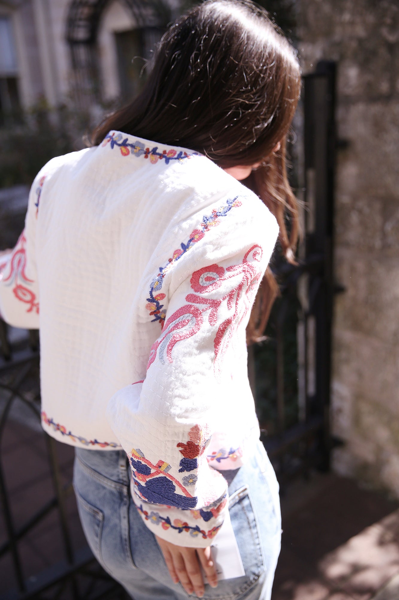 Eevi Embroidered Twill Jacket