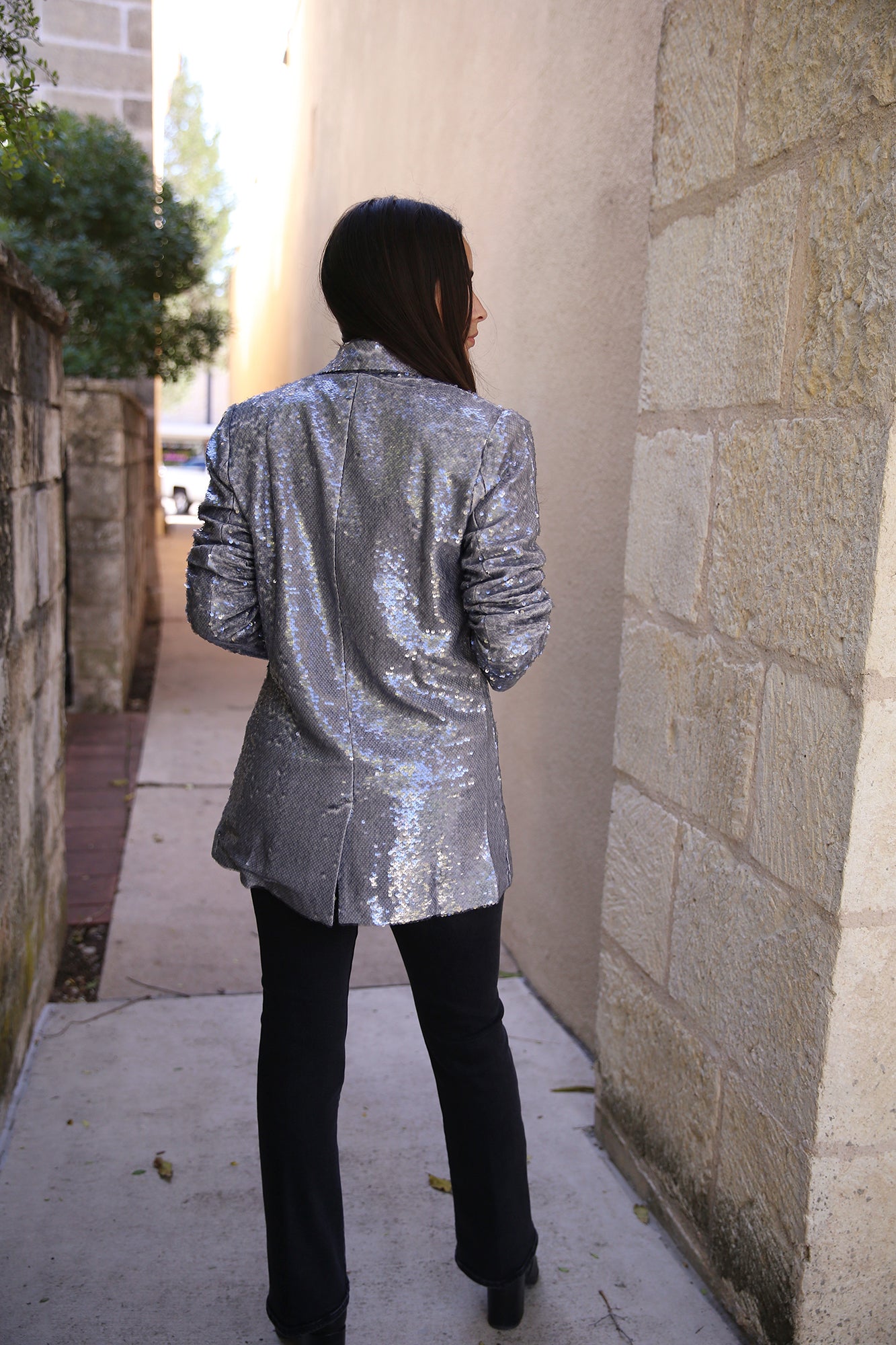 Sylvie Oversized Sequin Blazer