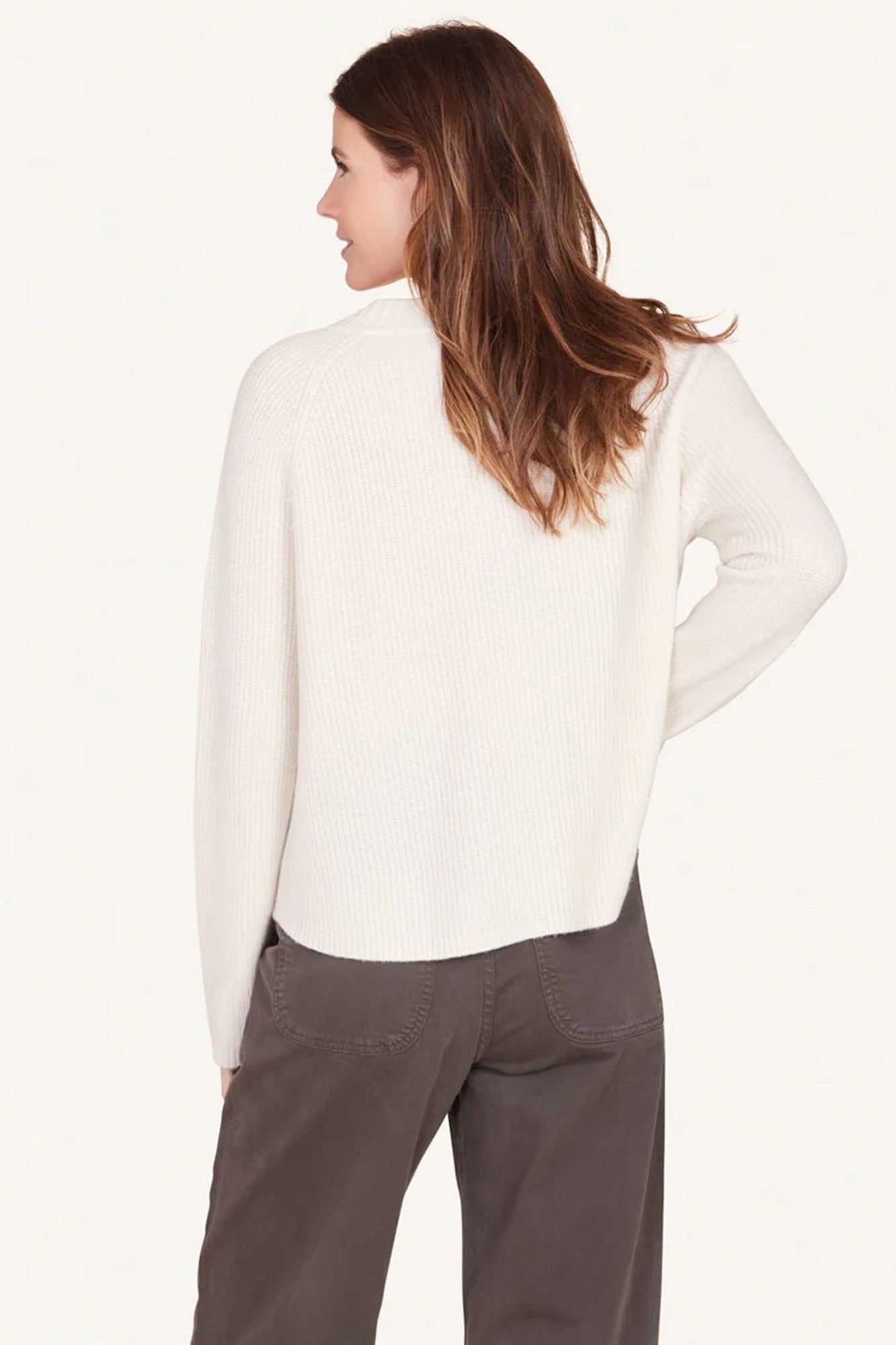 Sawyer Wool Cashmere Fisherman V-Neck