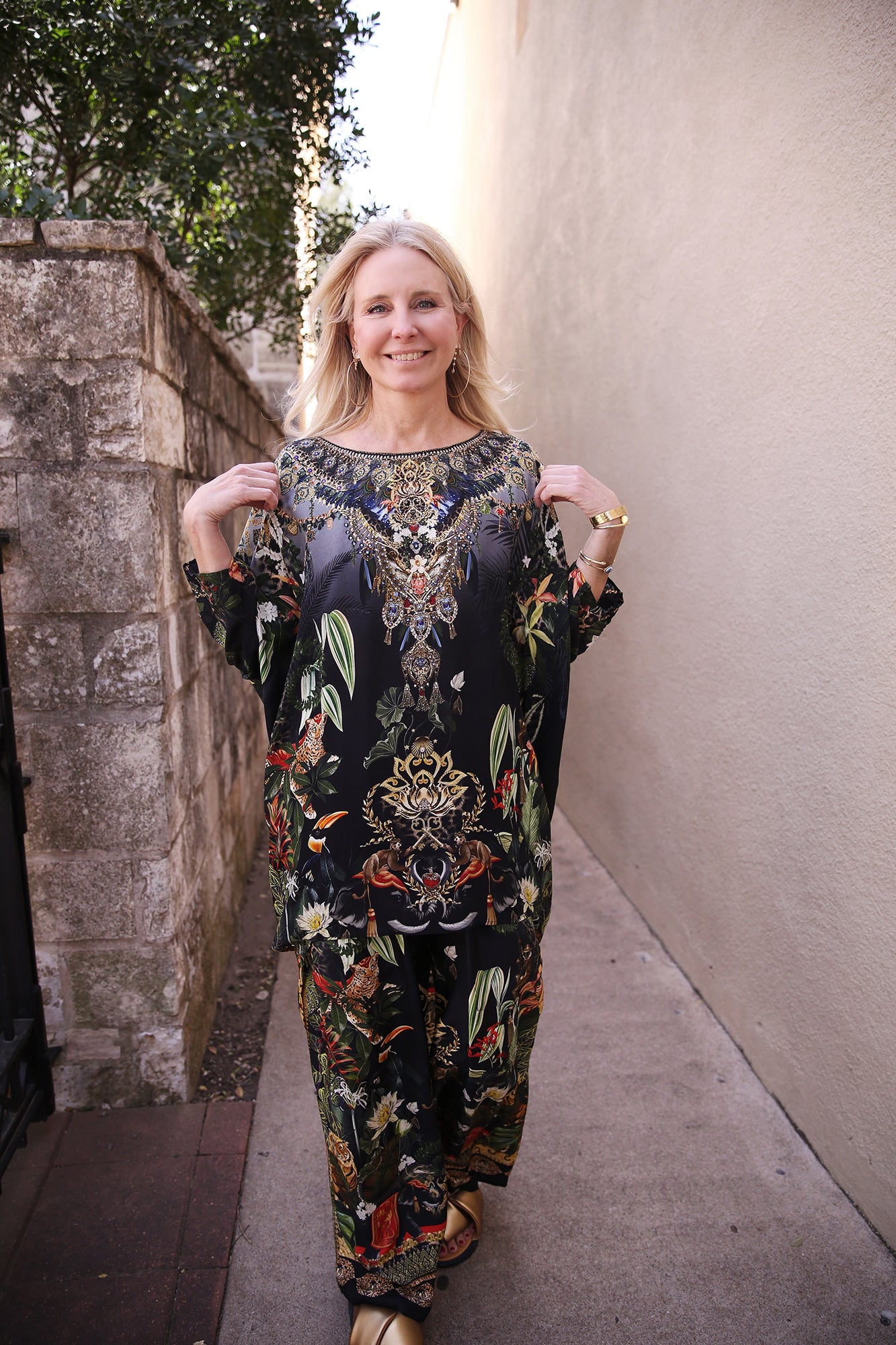 Scoop Back Hem Dress Ready For My Welcome Drink