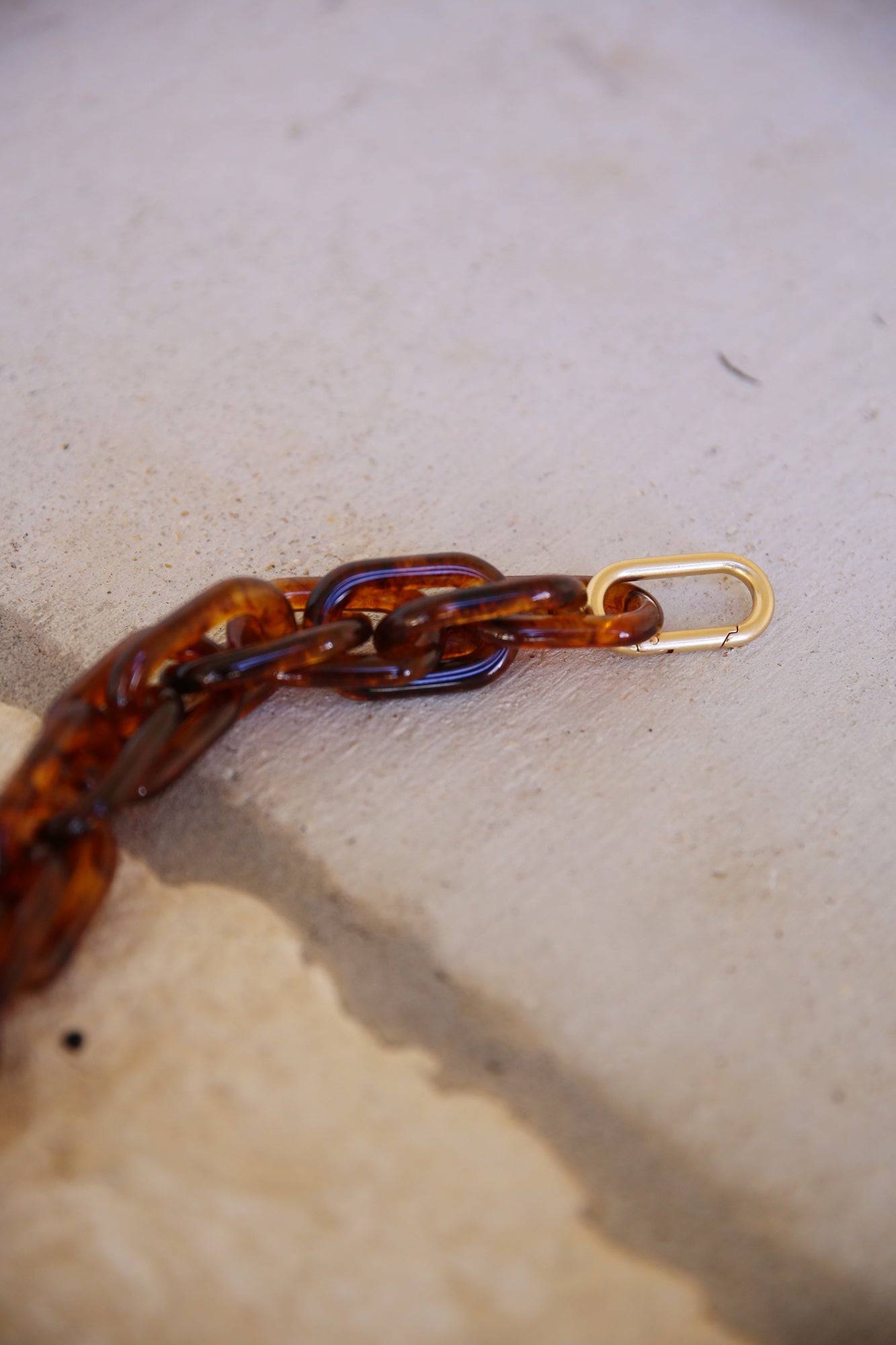 Shortie Strap Tortoise Resin