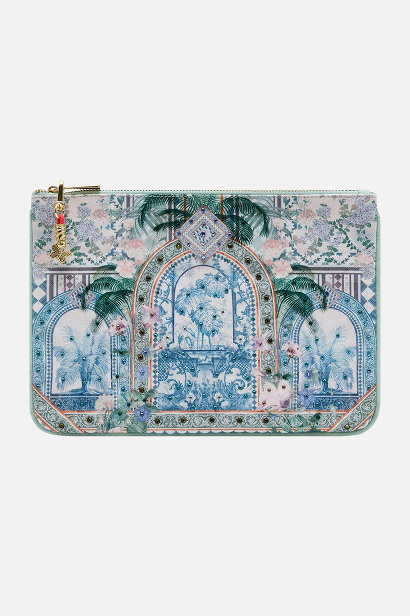 Small Canvas Clutch Jardim Party