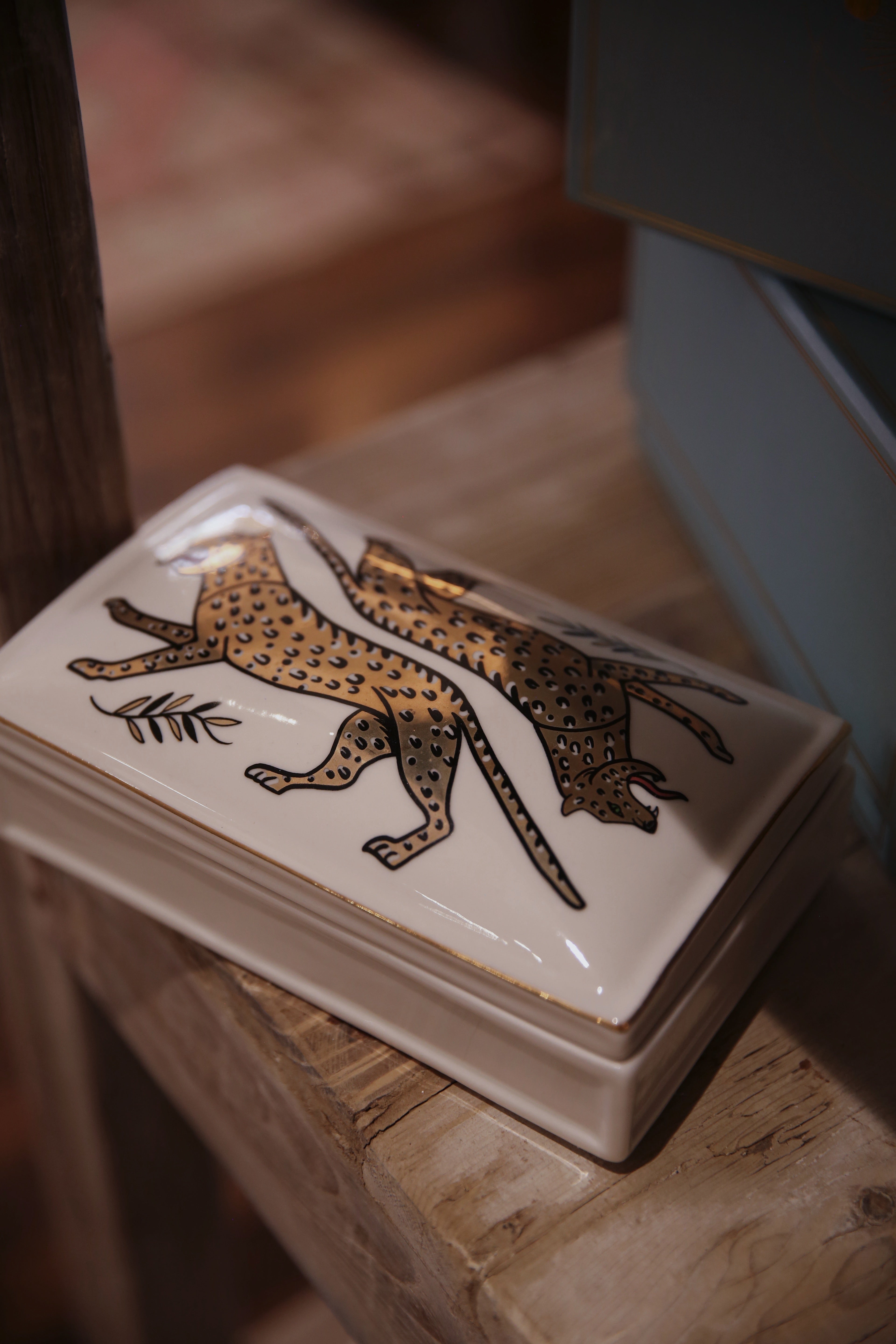 Duo Leopard Ceramic Box