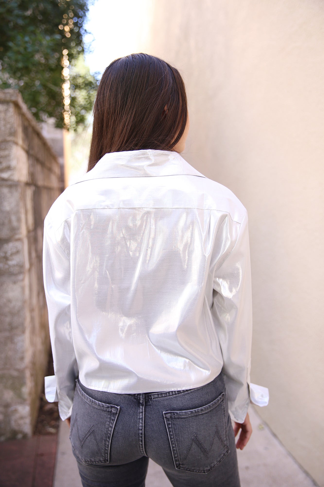 The SHORTY Shirt Silver Lurex