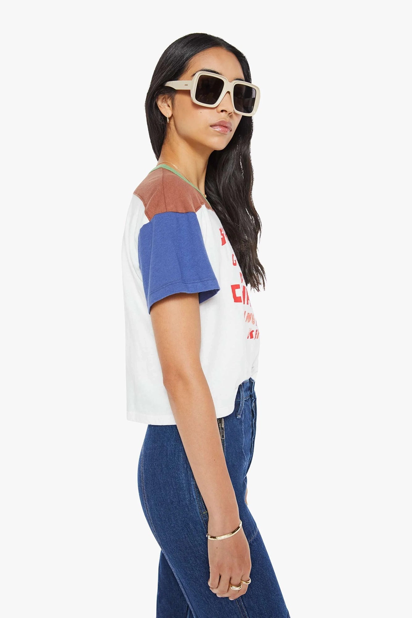 The Grab Bag Crop Yoke Girls Swimming