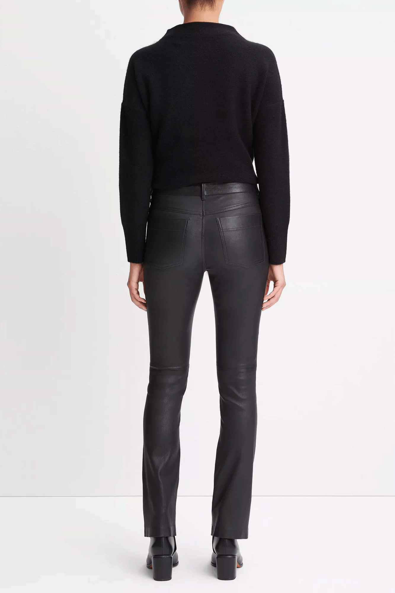 Boot Cut Leather Pant