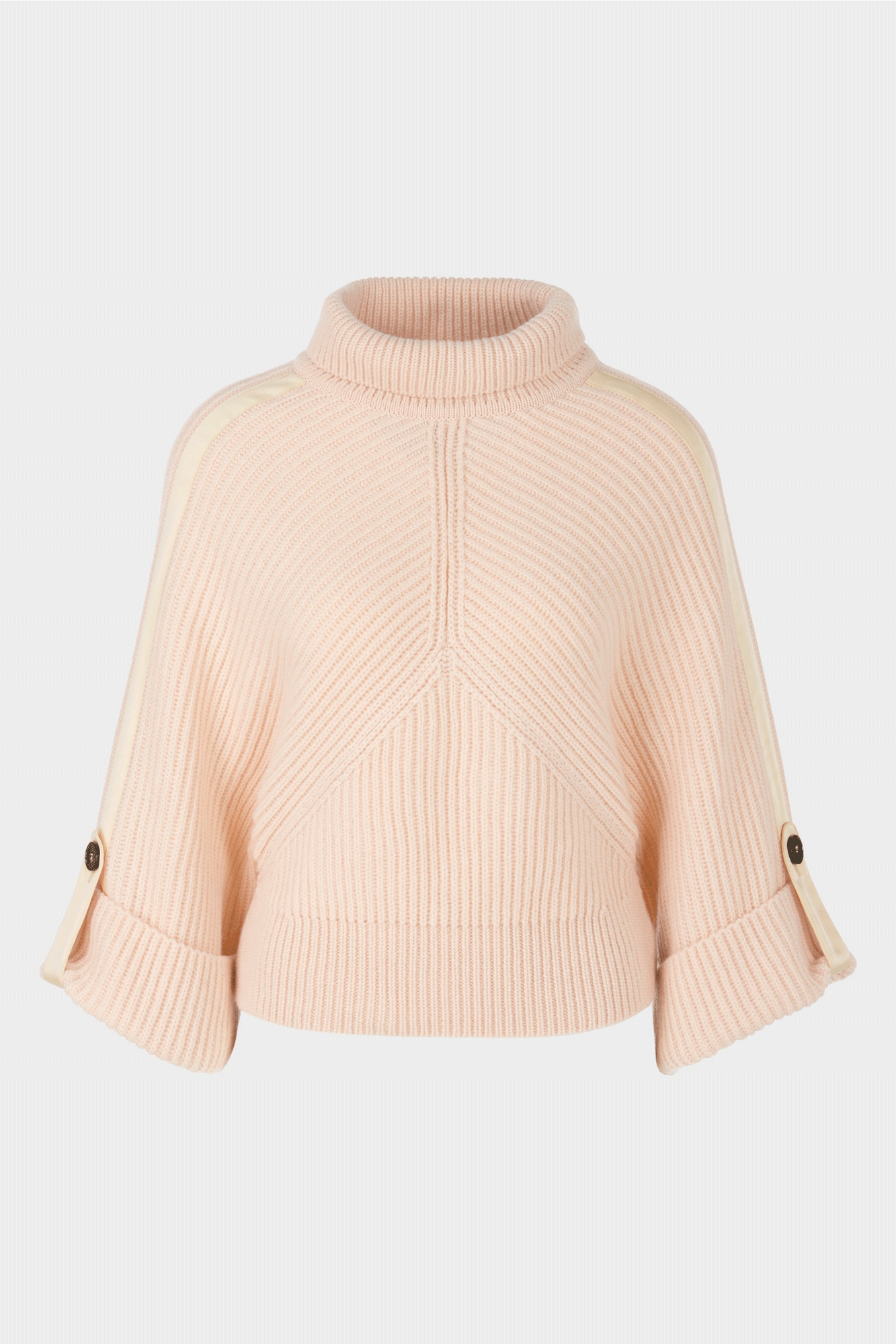 Roll Button Sleeve Sweater